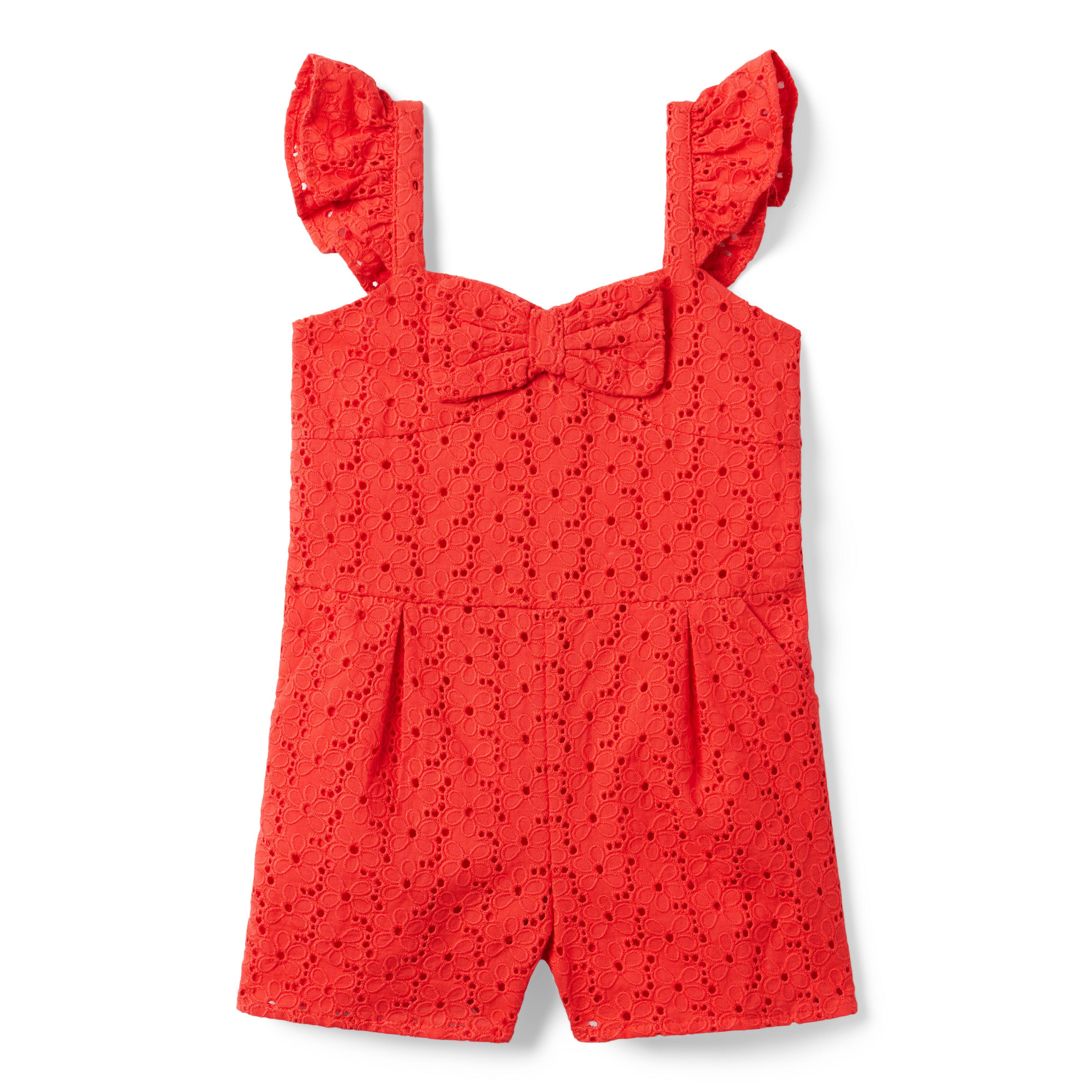 Eyelet Bow Romper