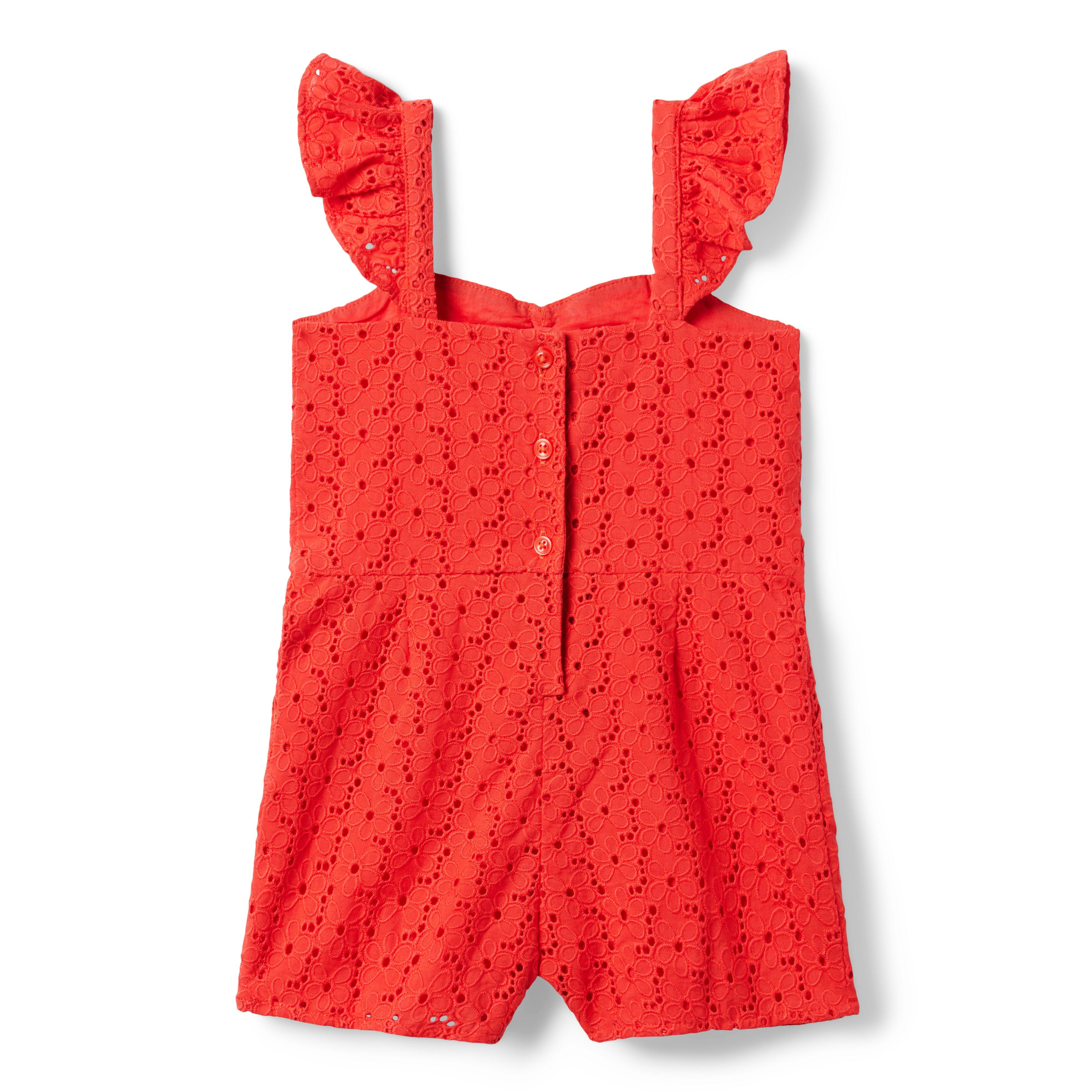 Eyelet Bow Romper image number 3