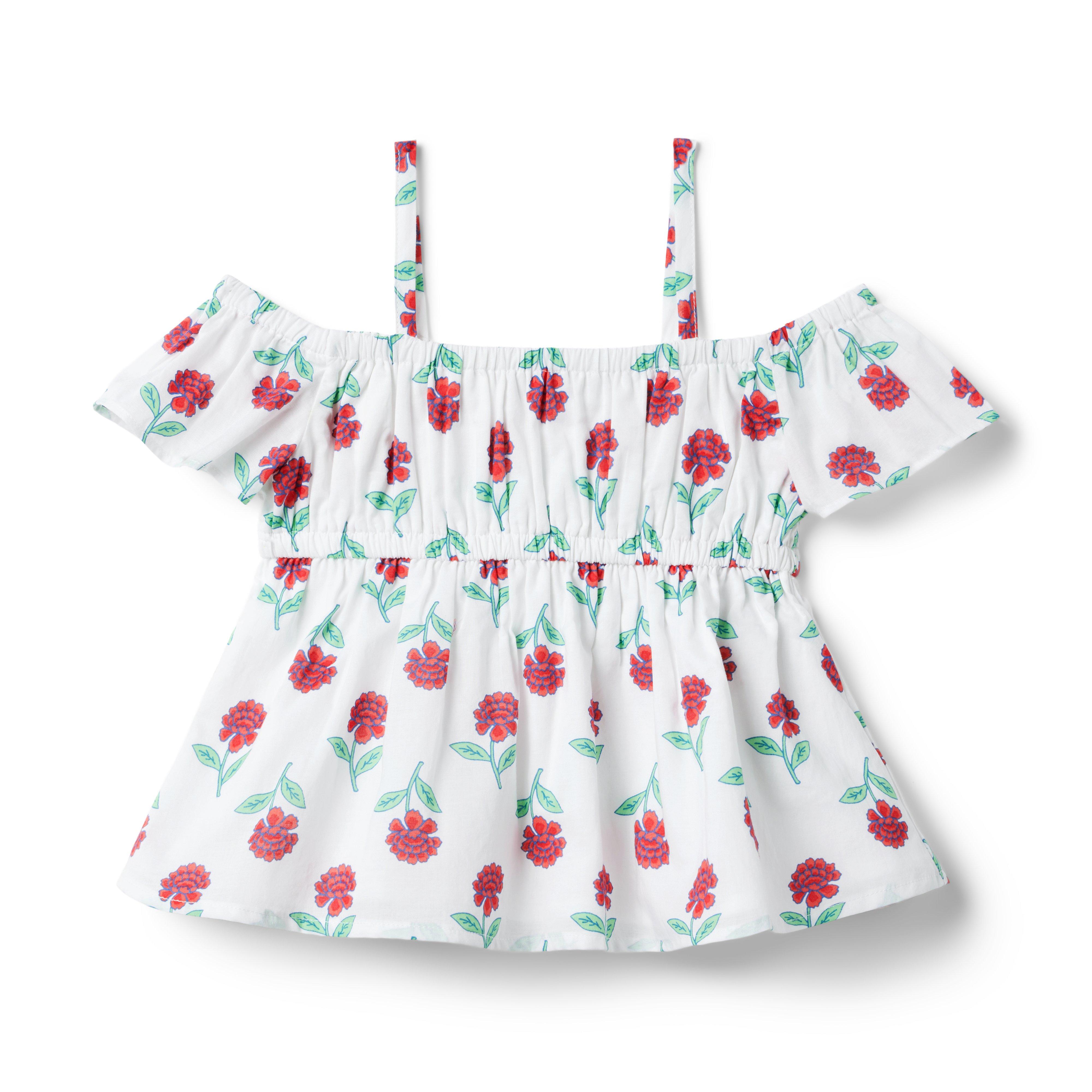 Floral Cold Shoulder Top image number 0