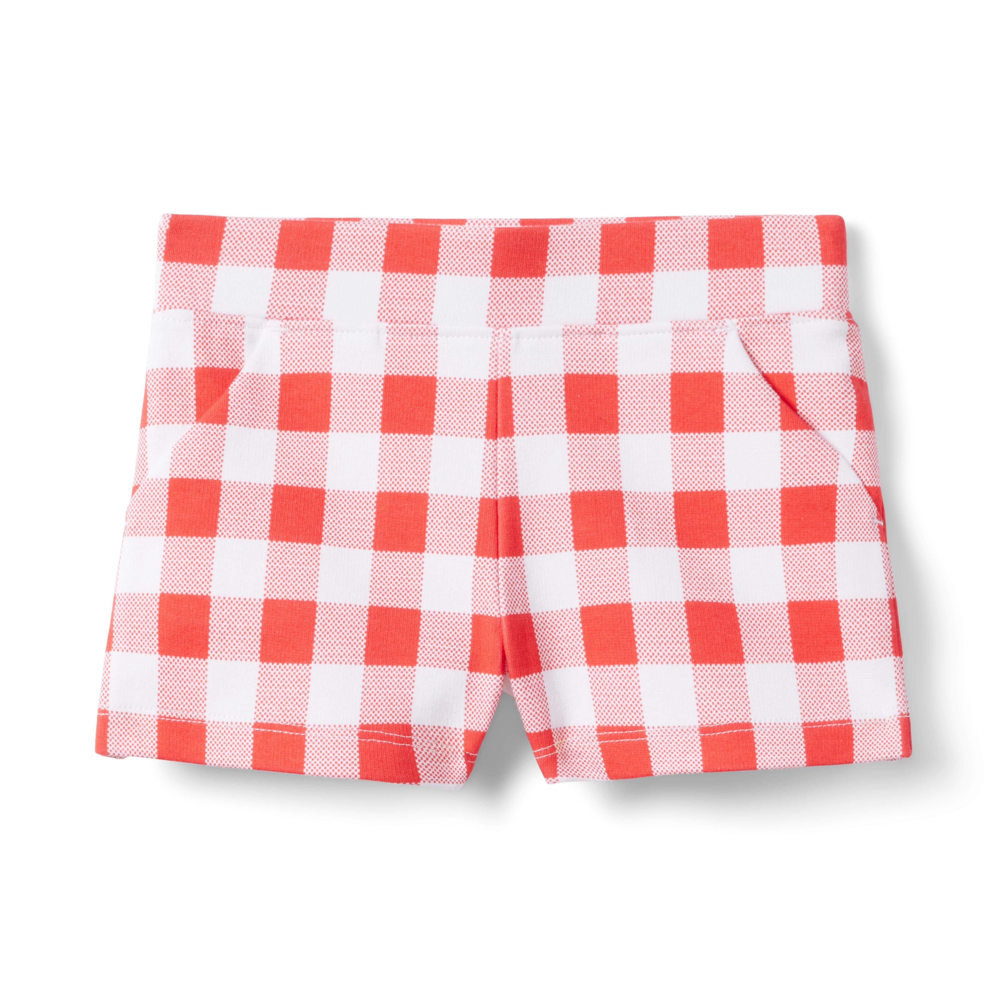 Gingham Ponte Short