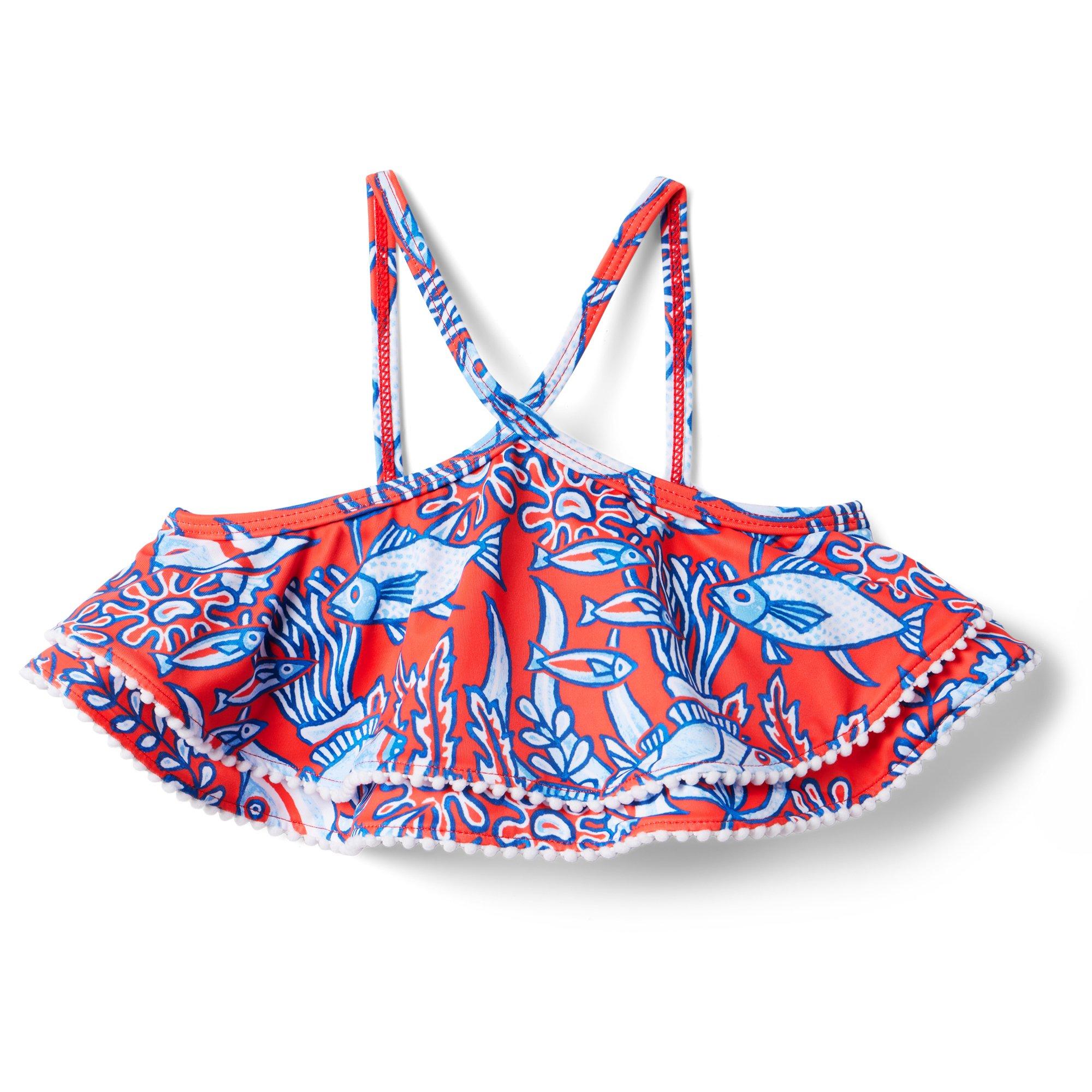 Recycled Tropical Fish Halter 2-Piece Swimsuit image number 1