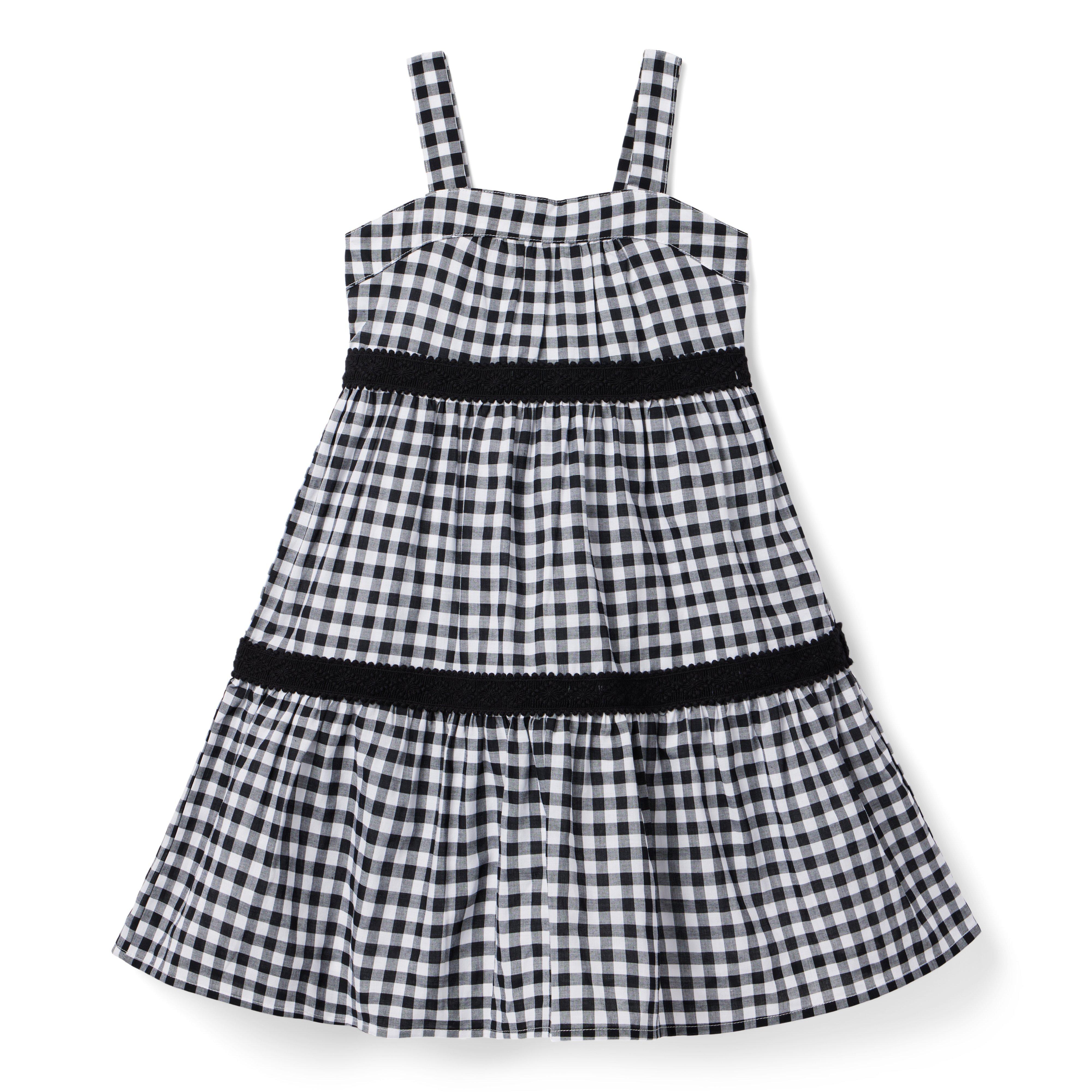 Gingham Crochet Trim Sundress image number 0