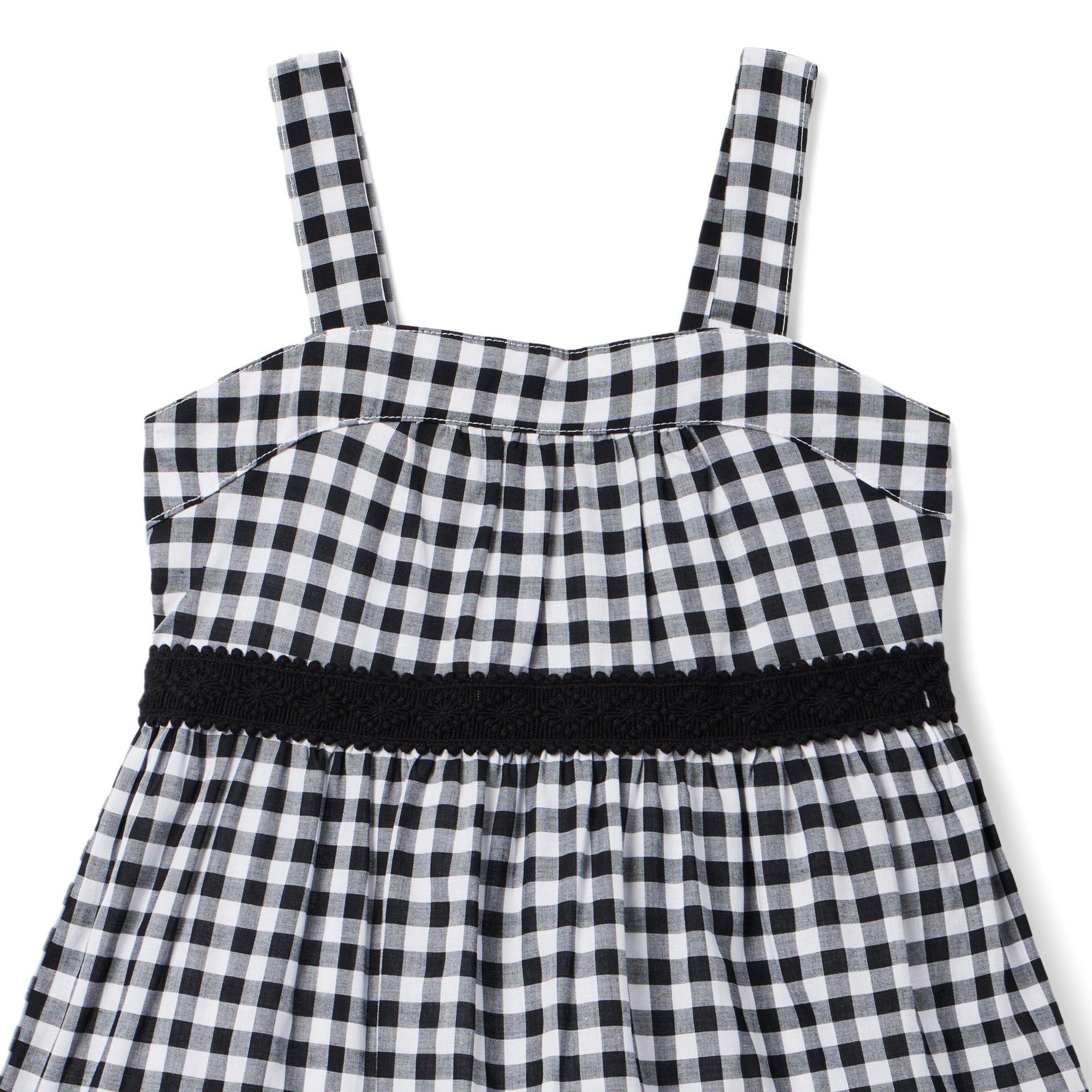 Gingham Crochet Trim Sundress image number 2