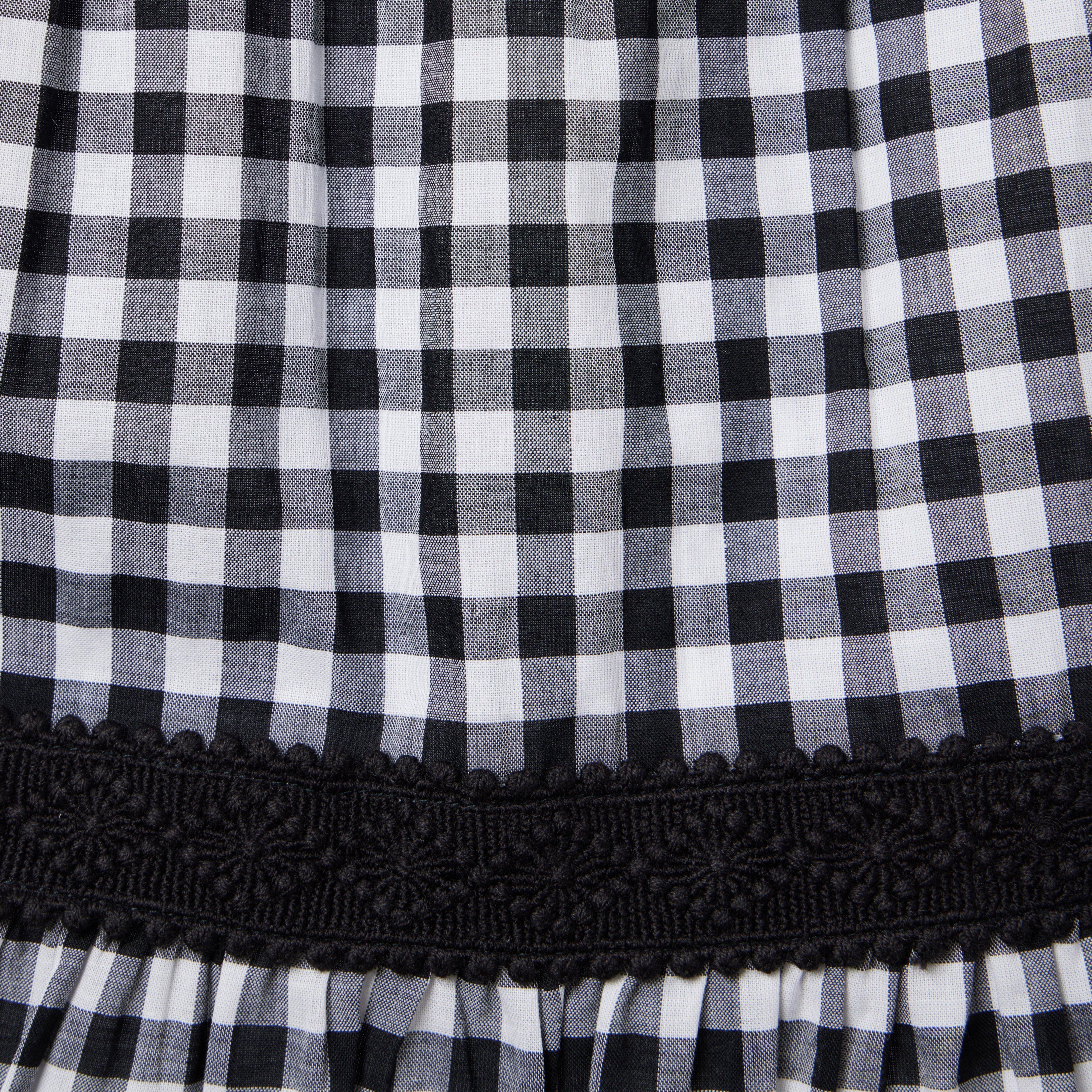 Gingham Crochet Trim Top image number 1