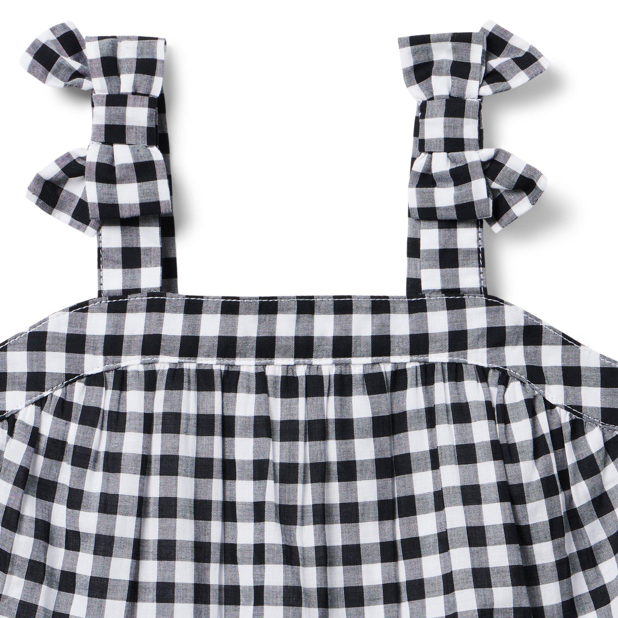 Gingham Crochet Trim Top image number 2