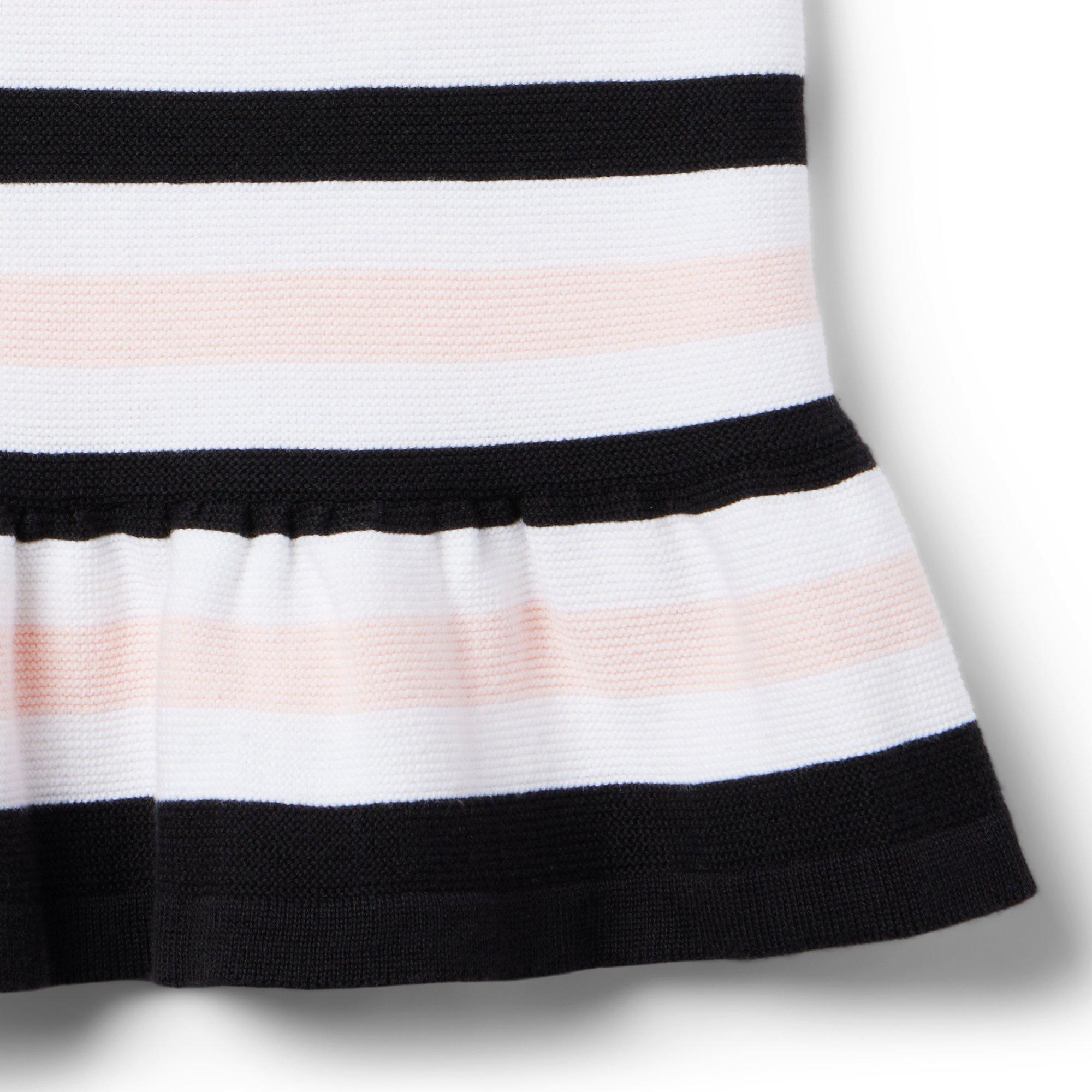 Striped Peplum Cropped Top image number 1