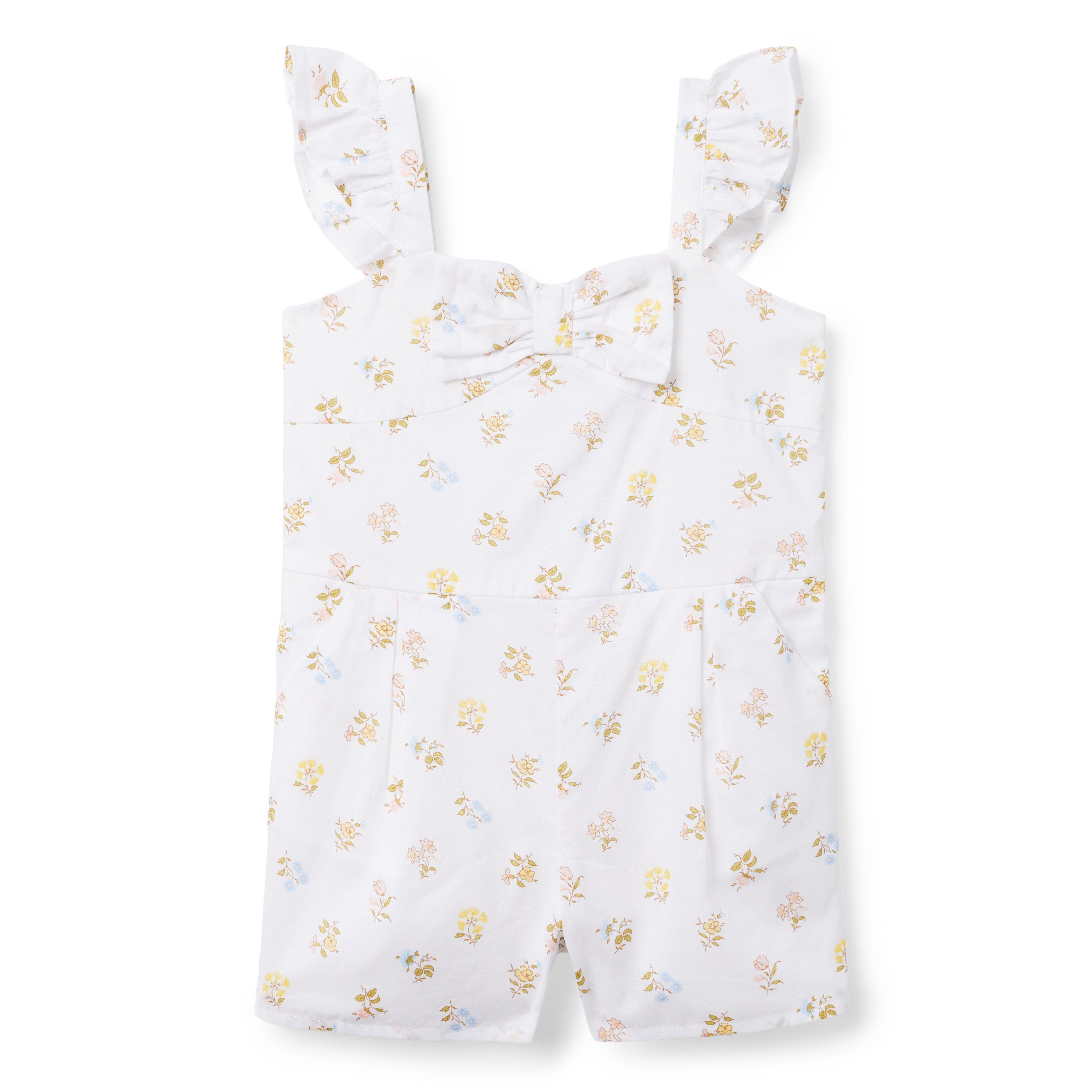 Floral Bow Romper image number 0