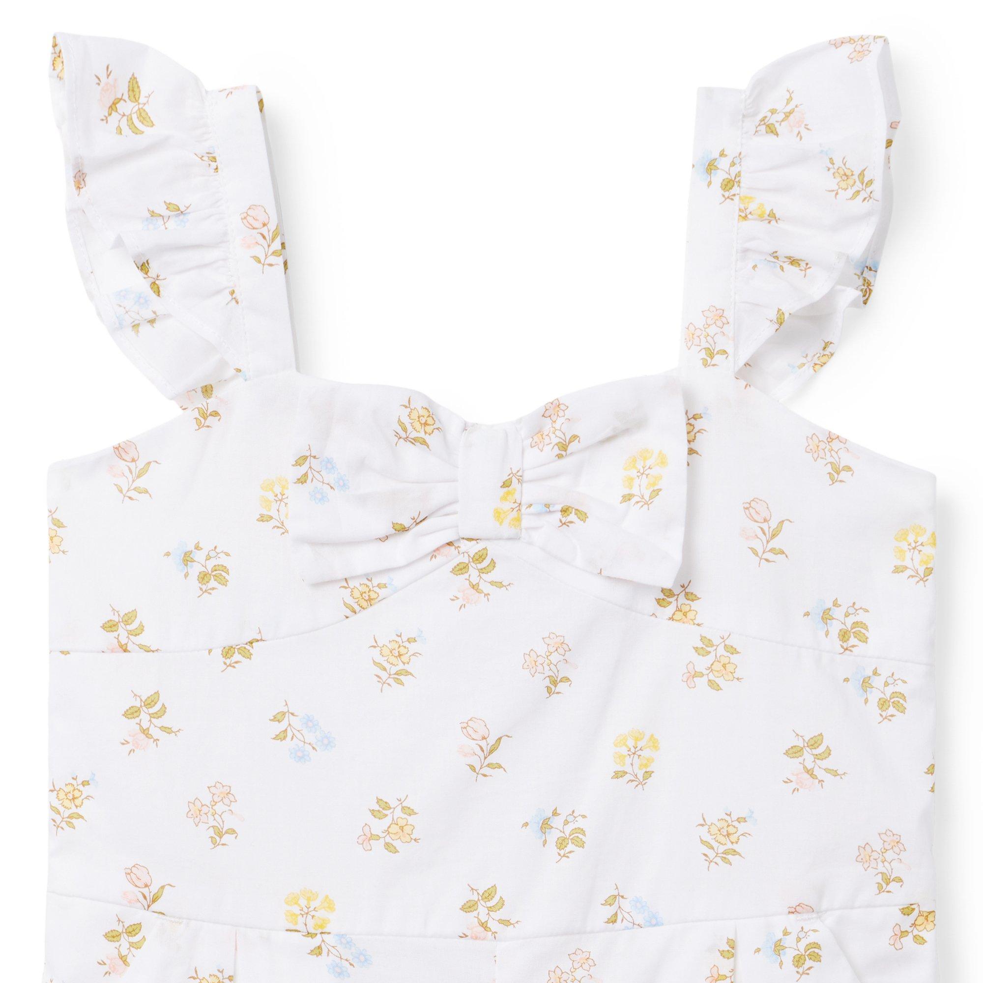 Floral Bow Romper image number 3