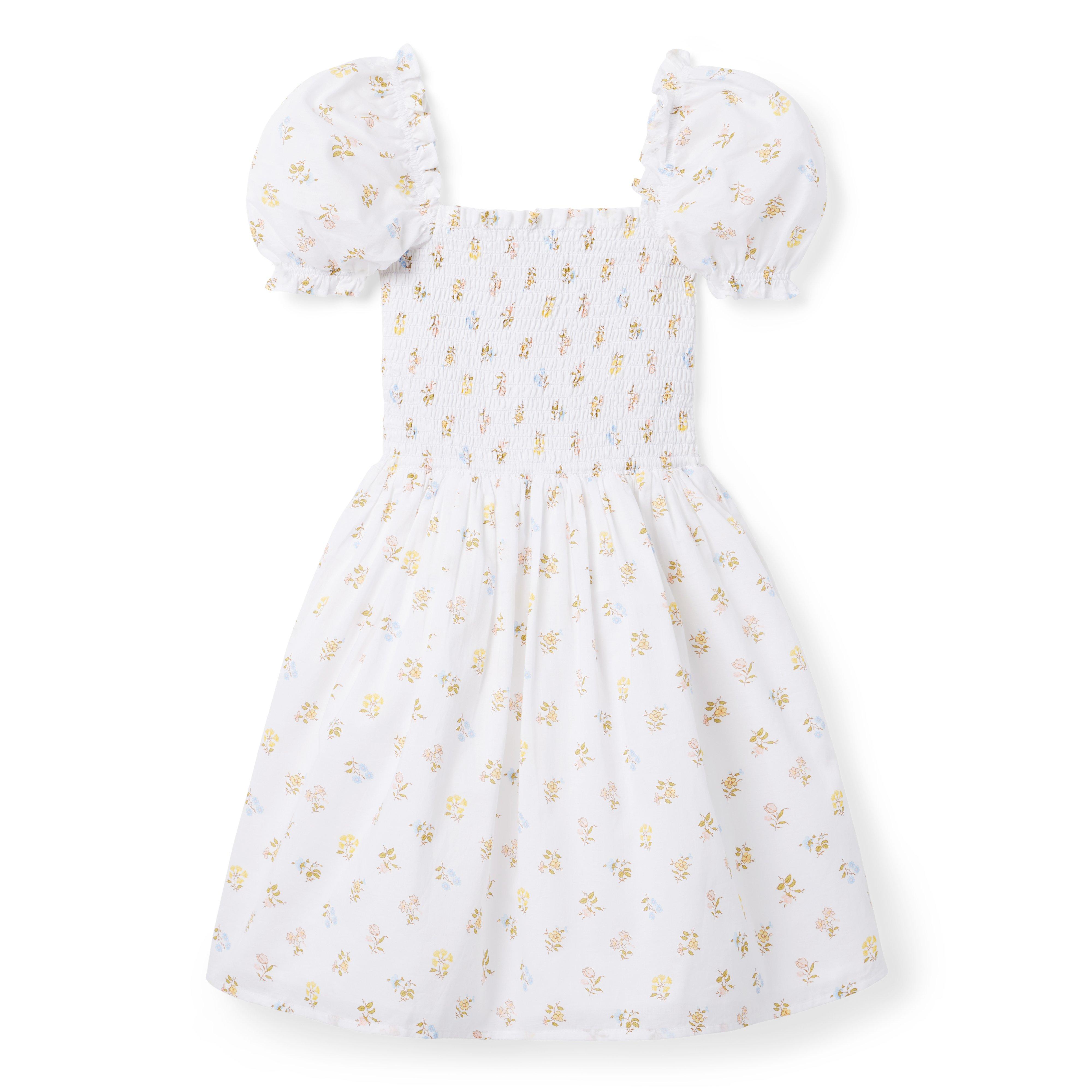 The Grace Smocked Puff Sleeve Dress