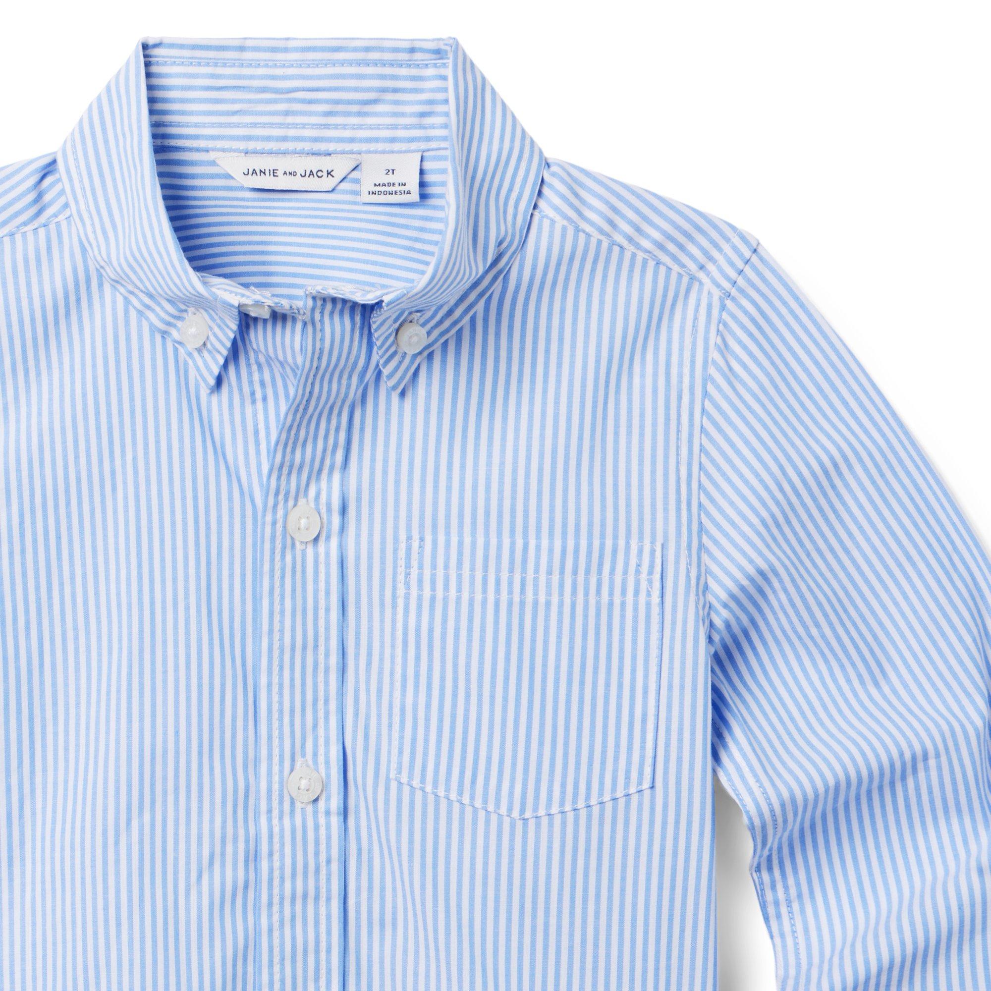 The Striped Poplin Shirt image number 1