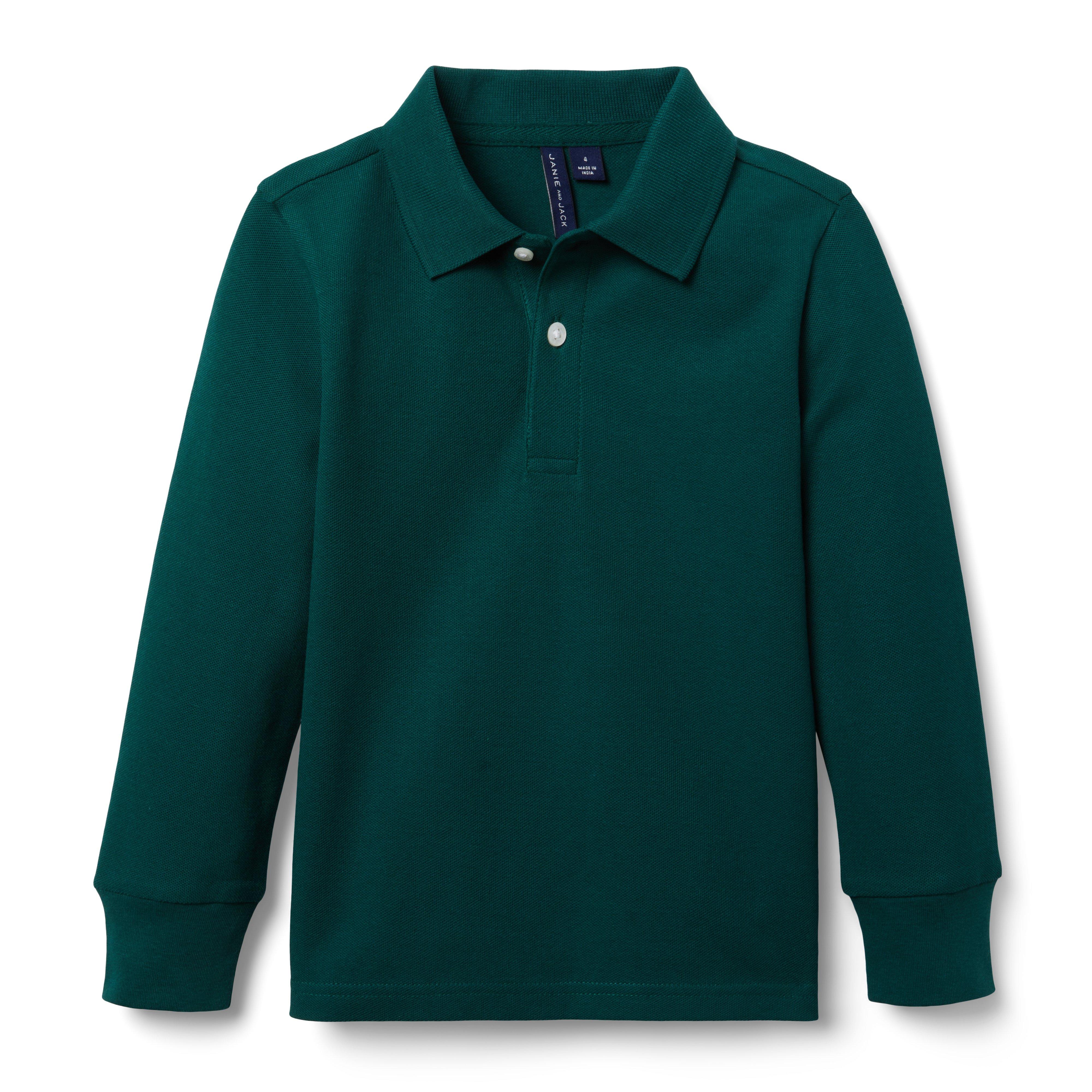 The Long Sleeve Pique Polo image number 0