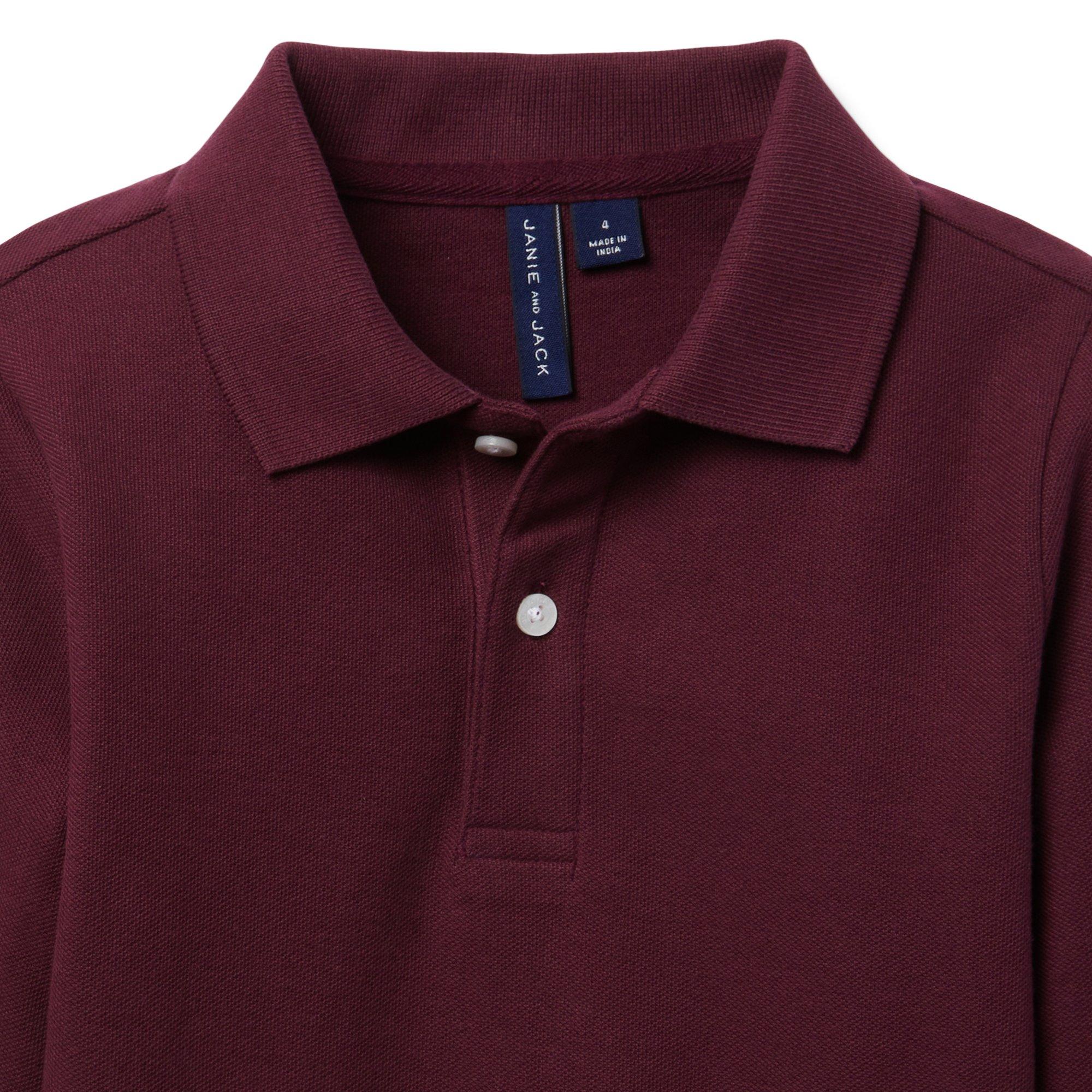 The Long Sleeve Pique Polo image number 1