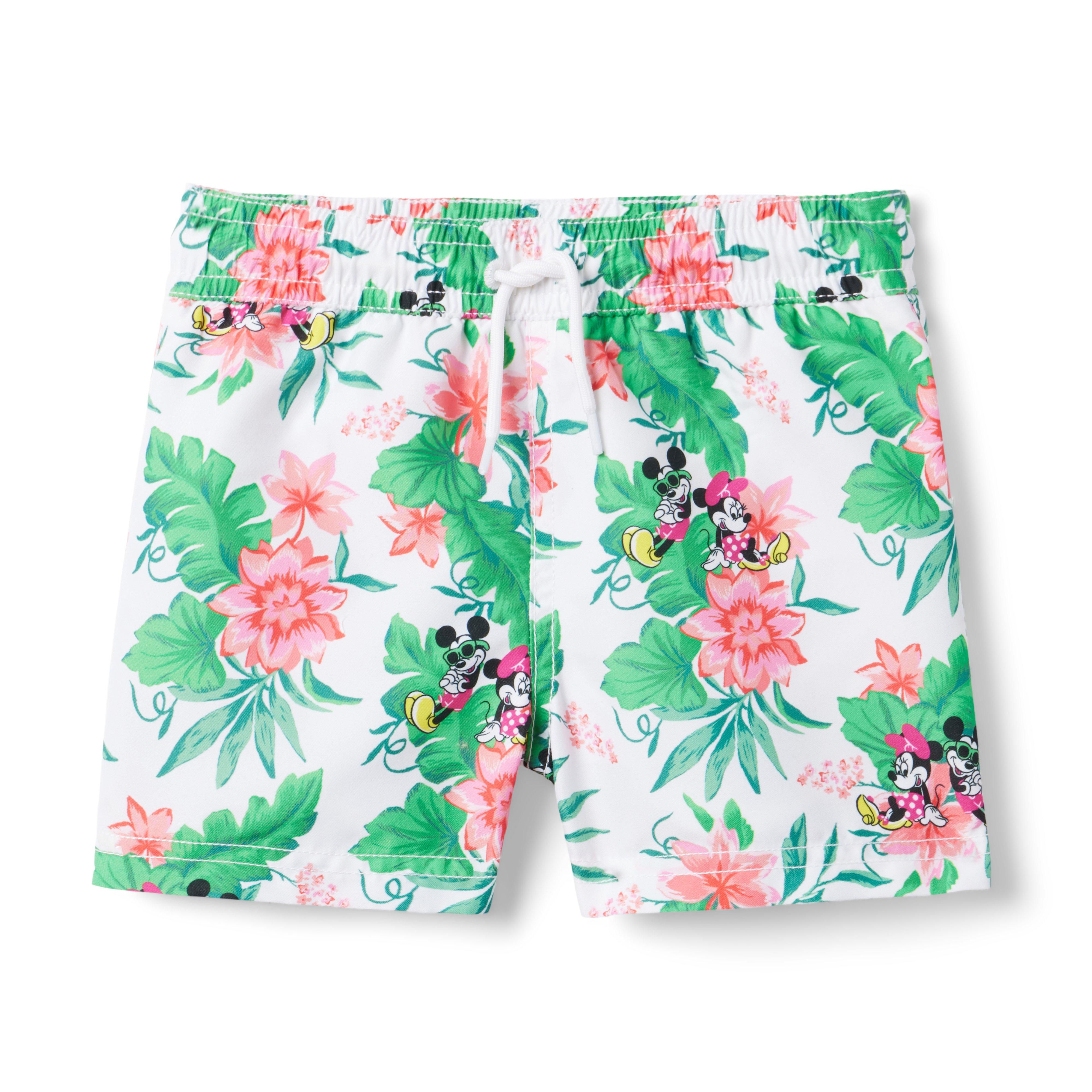 Disney Mickey Mouse Recycled Tropical Swim Trunk image number 0