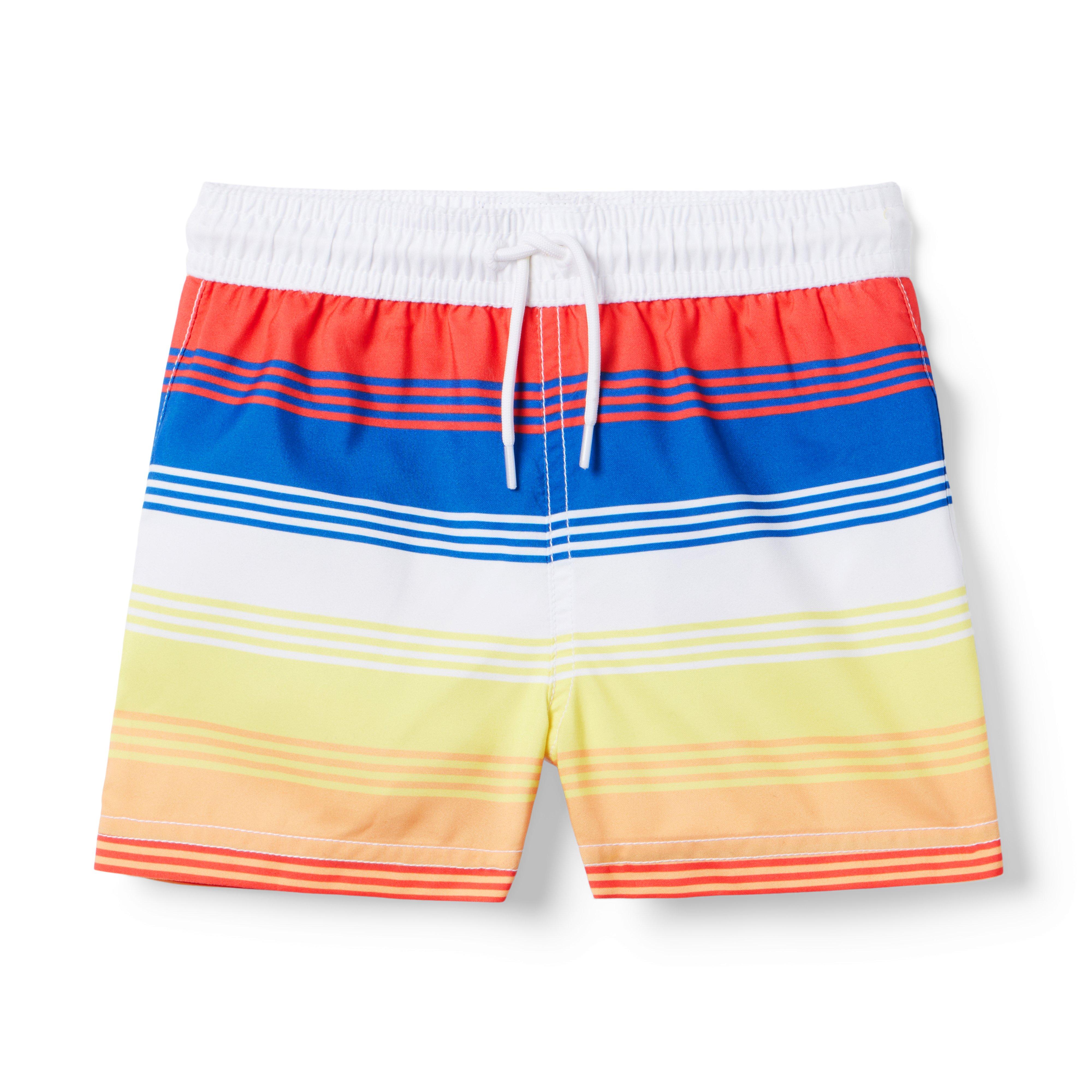 Recycled Sunset Stripe Swim Trunk image number 0