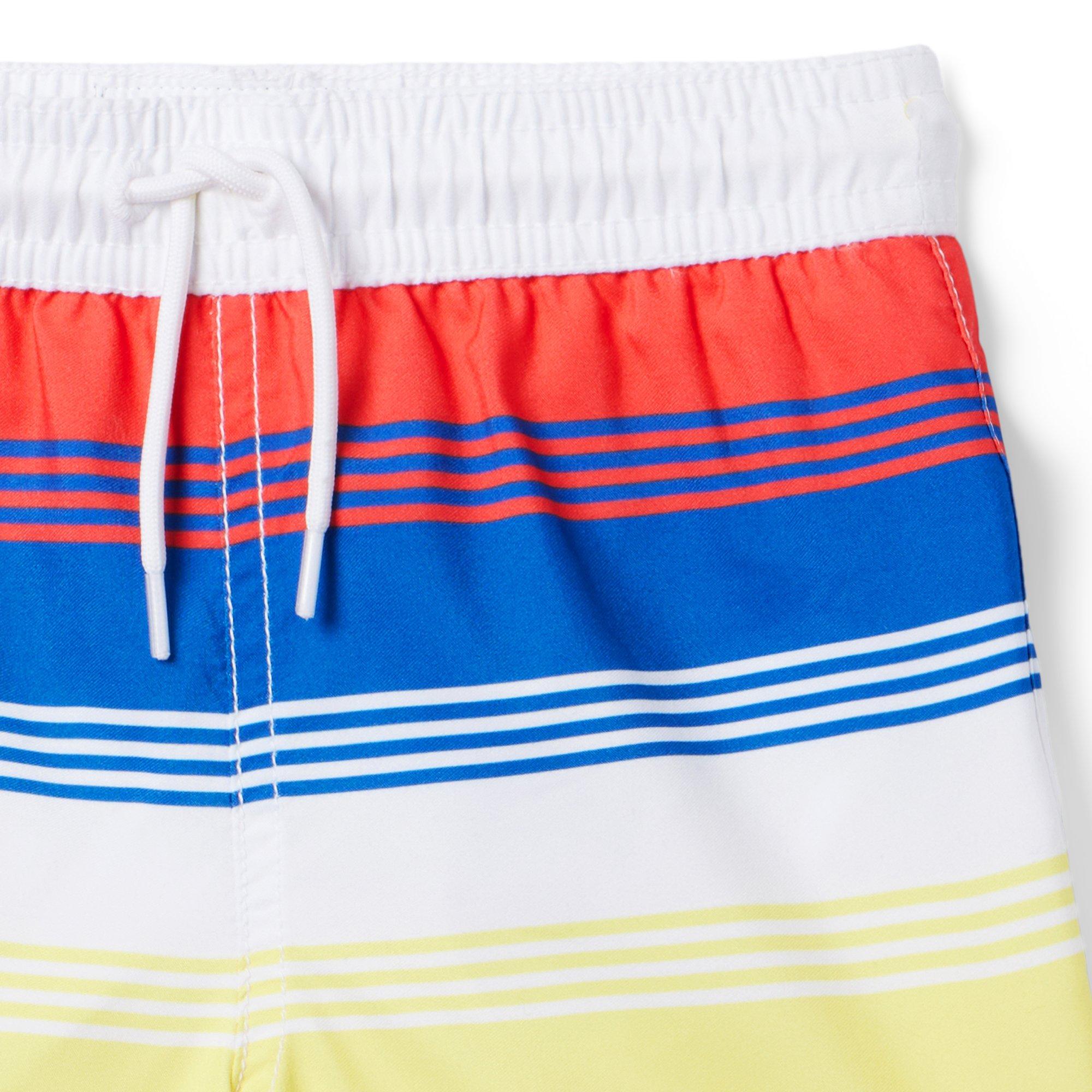 Recycled Sunset Stripe Swim Trunk image number 1