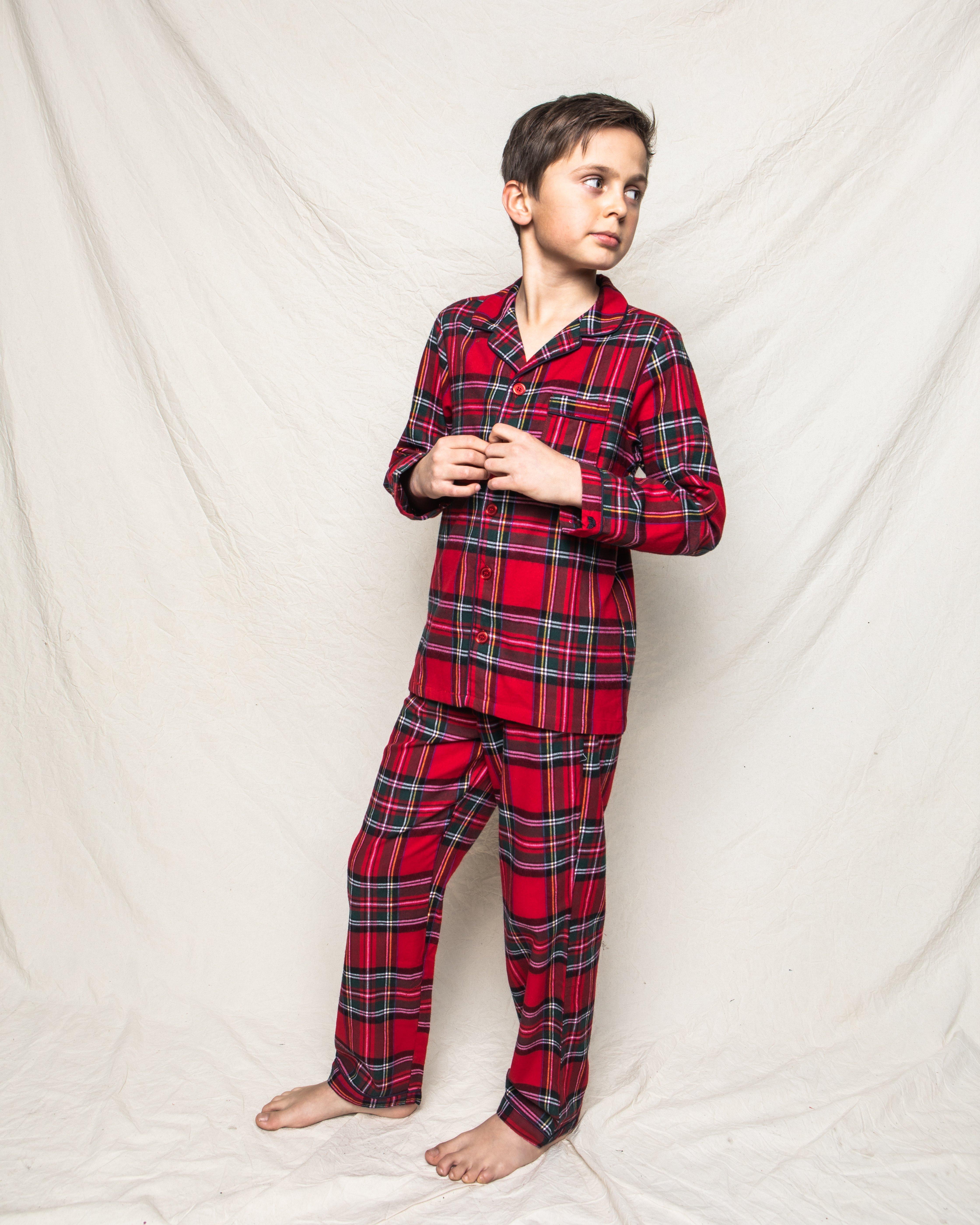 Petite Plume Imperial Tartan Pajama Set  image number 4