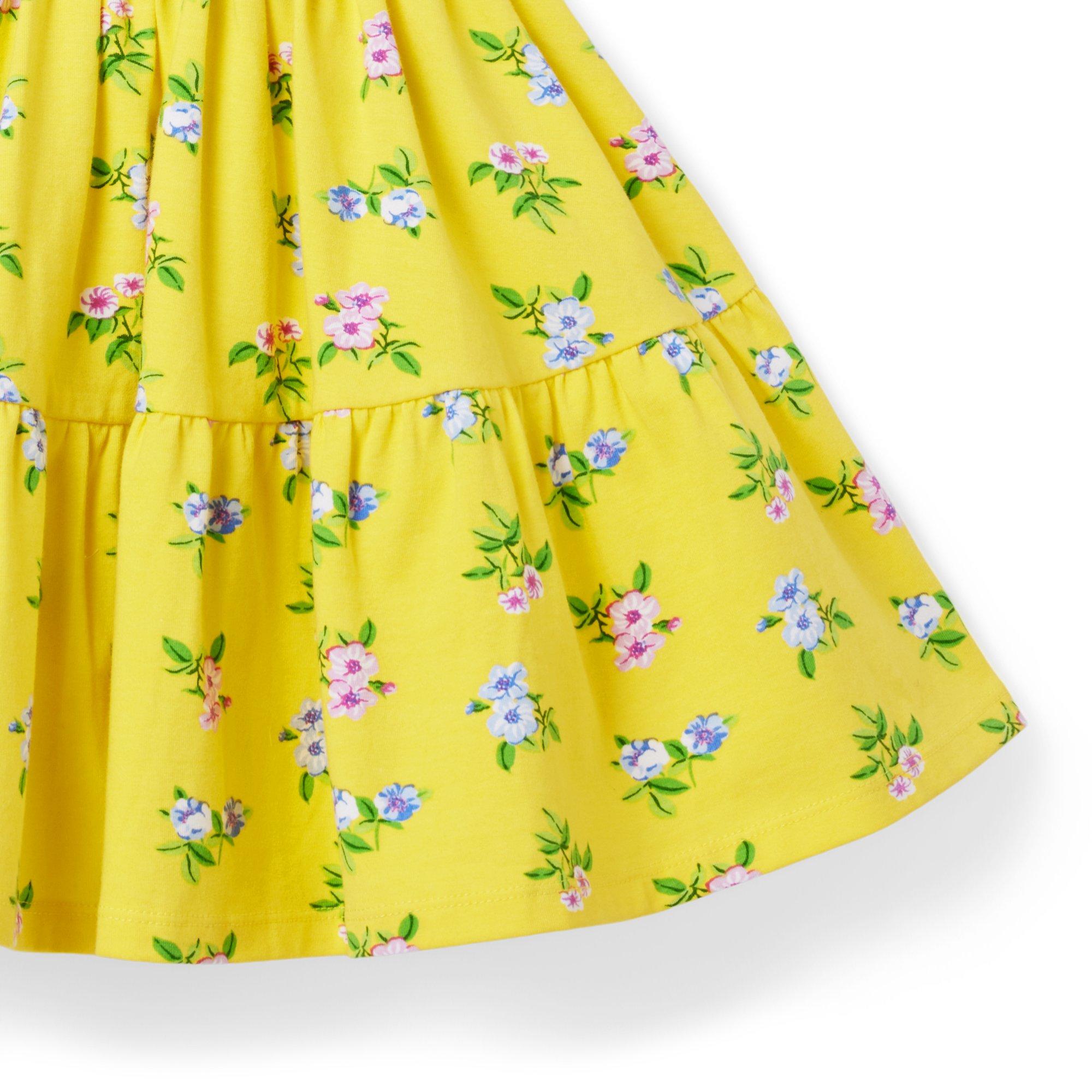 Girl Primrose Yellow Floral The Everyday Puff Sleeve Dress By Janie And Jack 7536