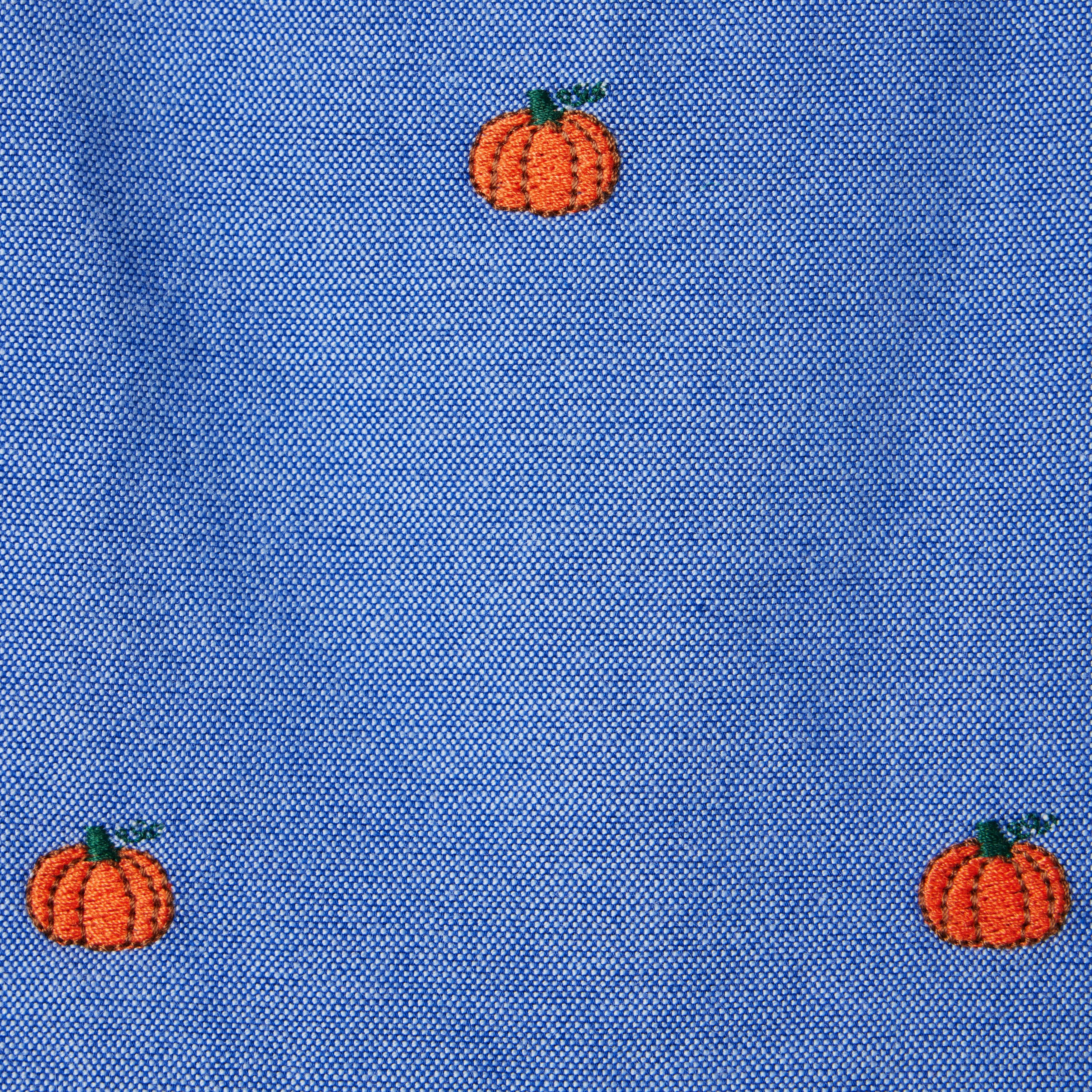 Embroidered Pumpkin Baby Overall  image number 2