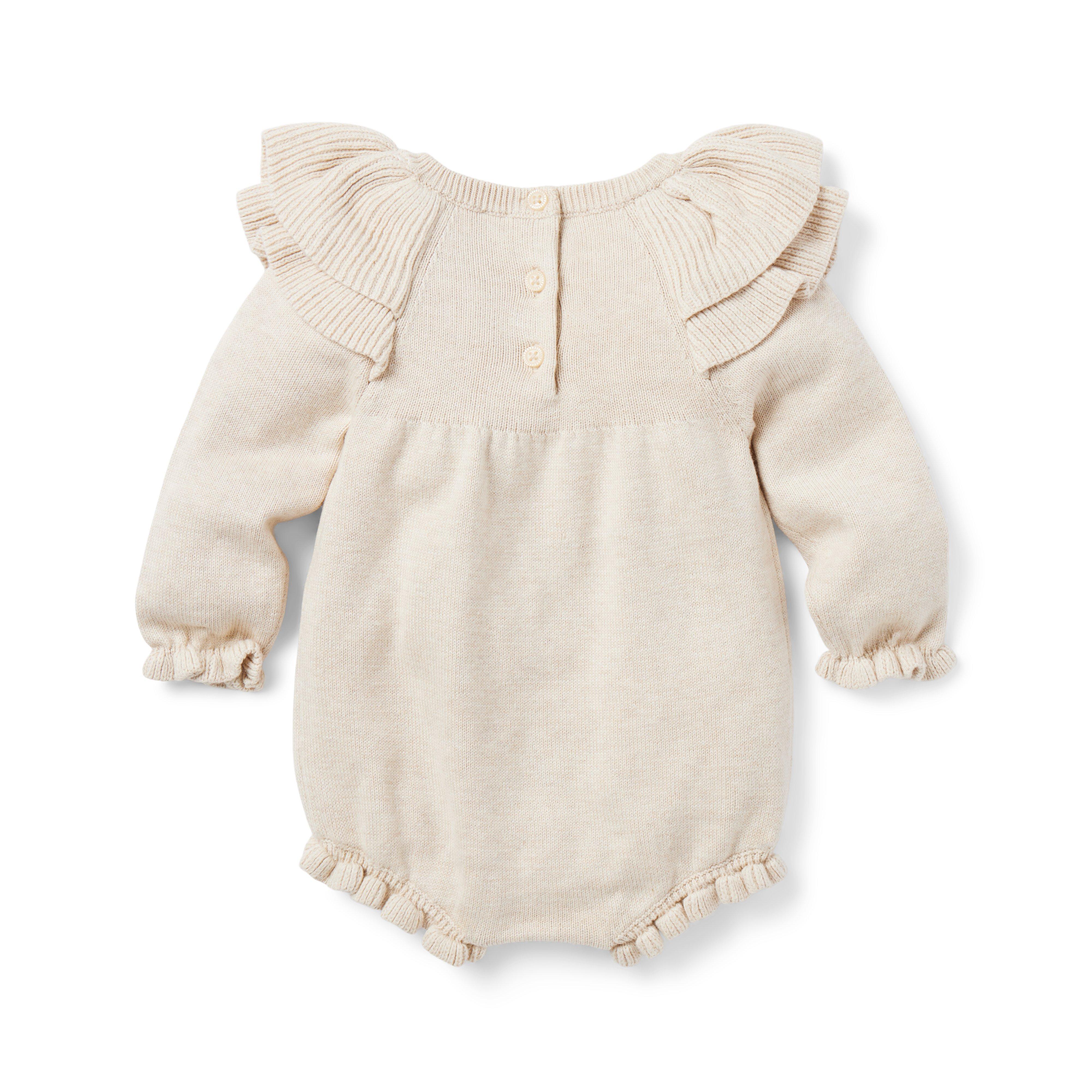 Baby Embroidered Sweater Romper image number 2