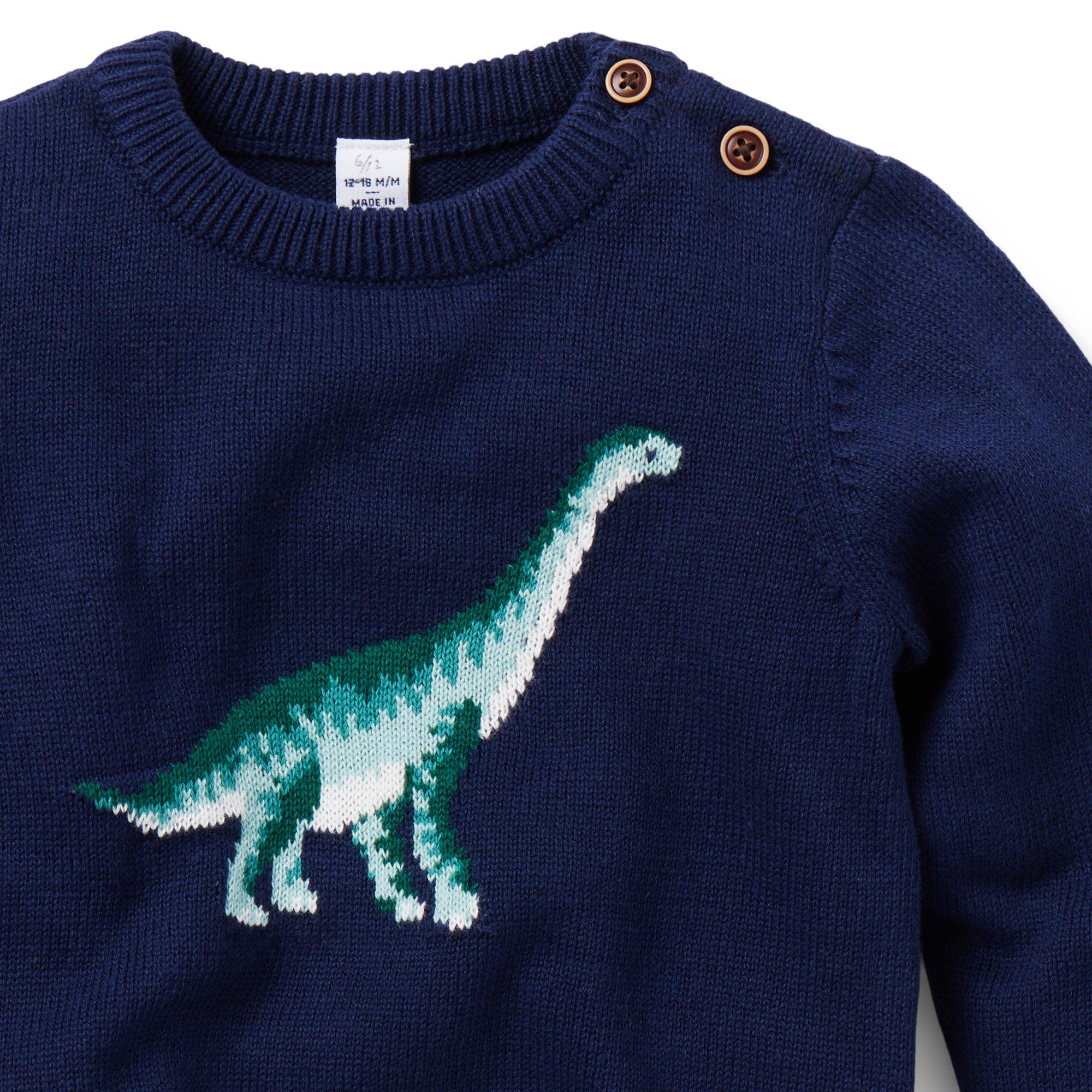 The Dinosaur Baby Sweater image number 2