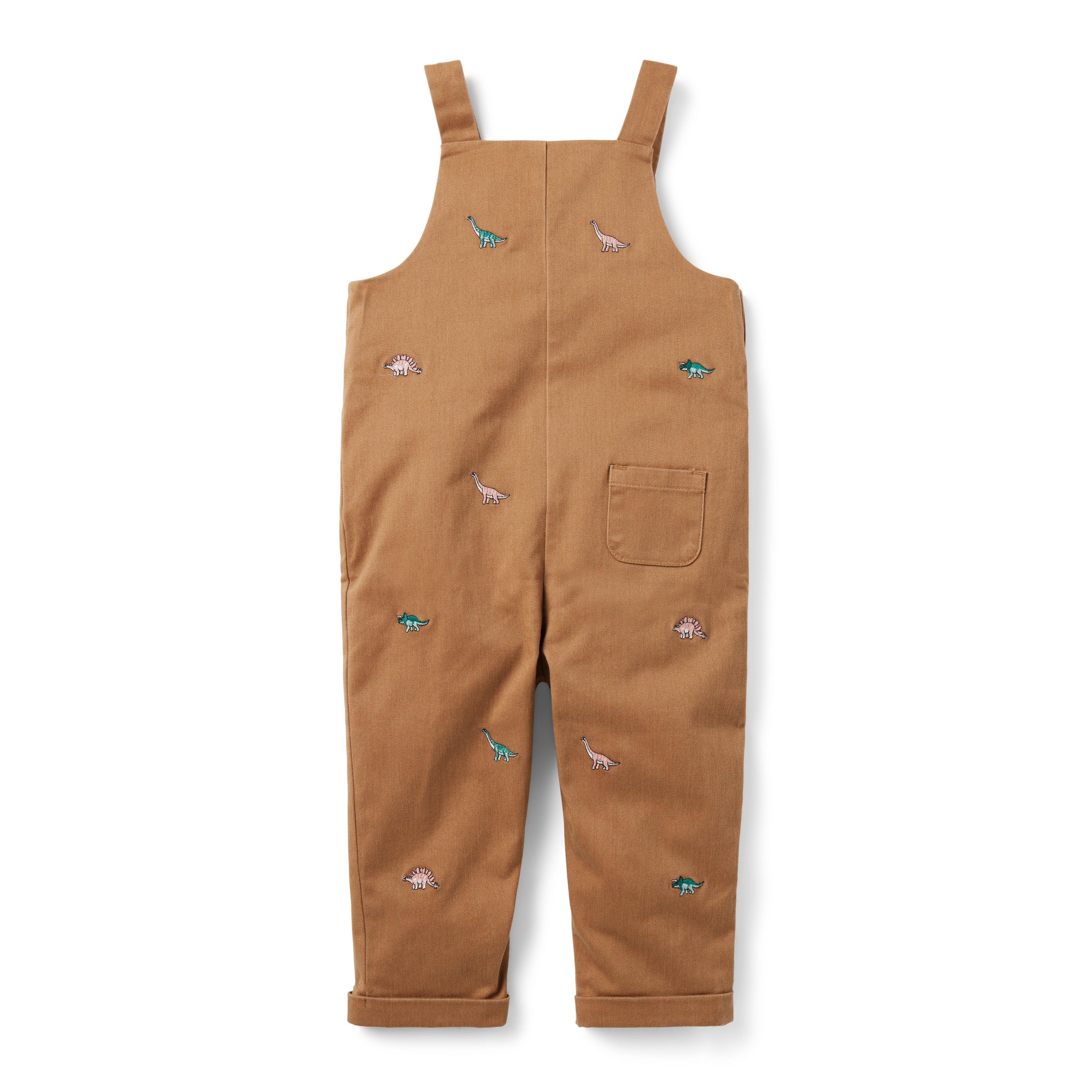 Baby Embroidered Dinosaur Overall image number 3