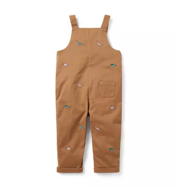 Baby Embroidered Dinosaur Overall image number 3