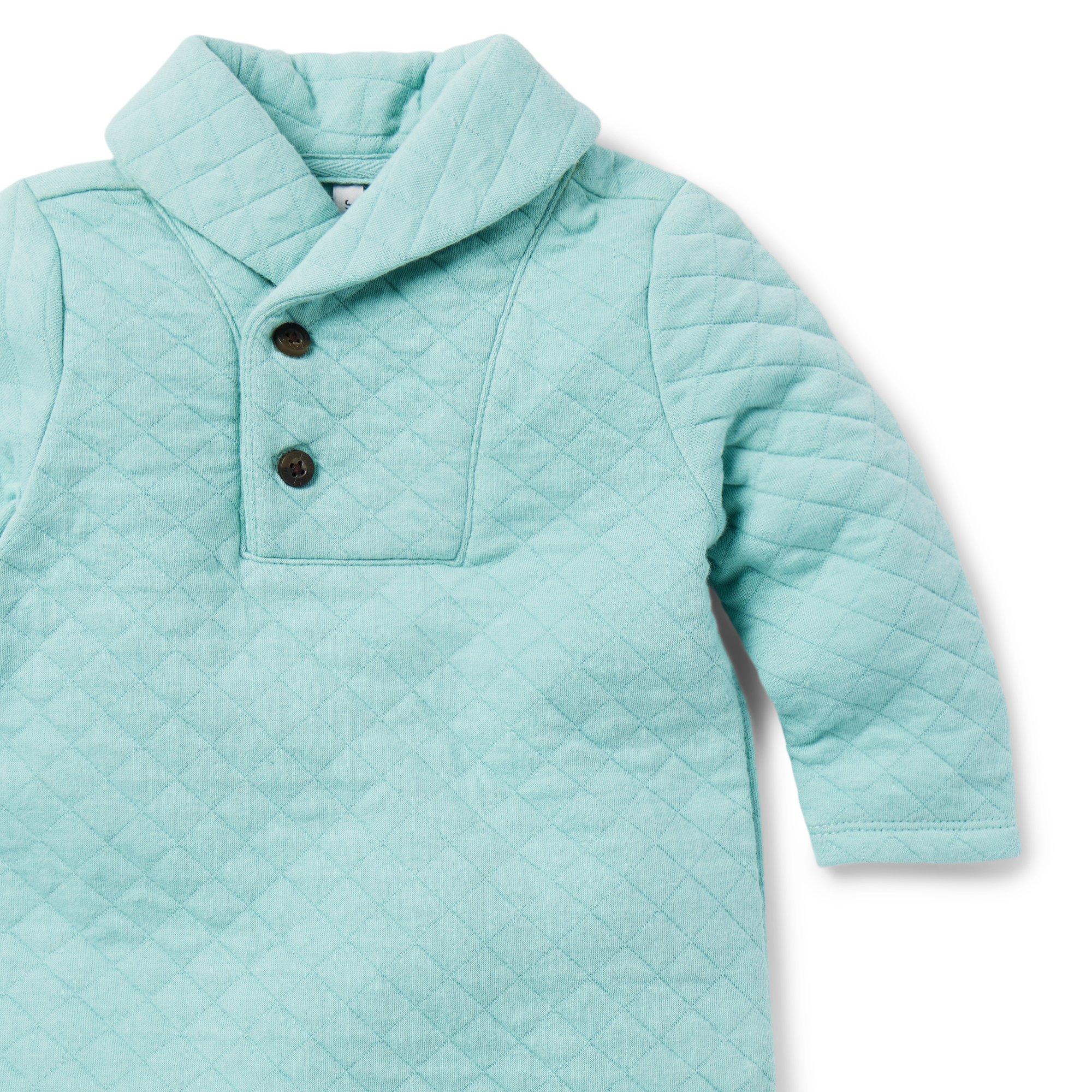 Baby Quilted Shawl Collar One-Piece image number 1