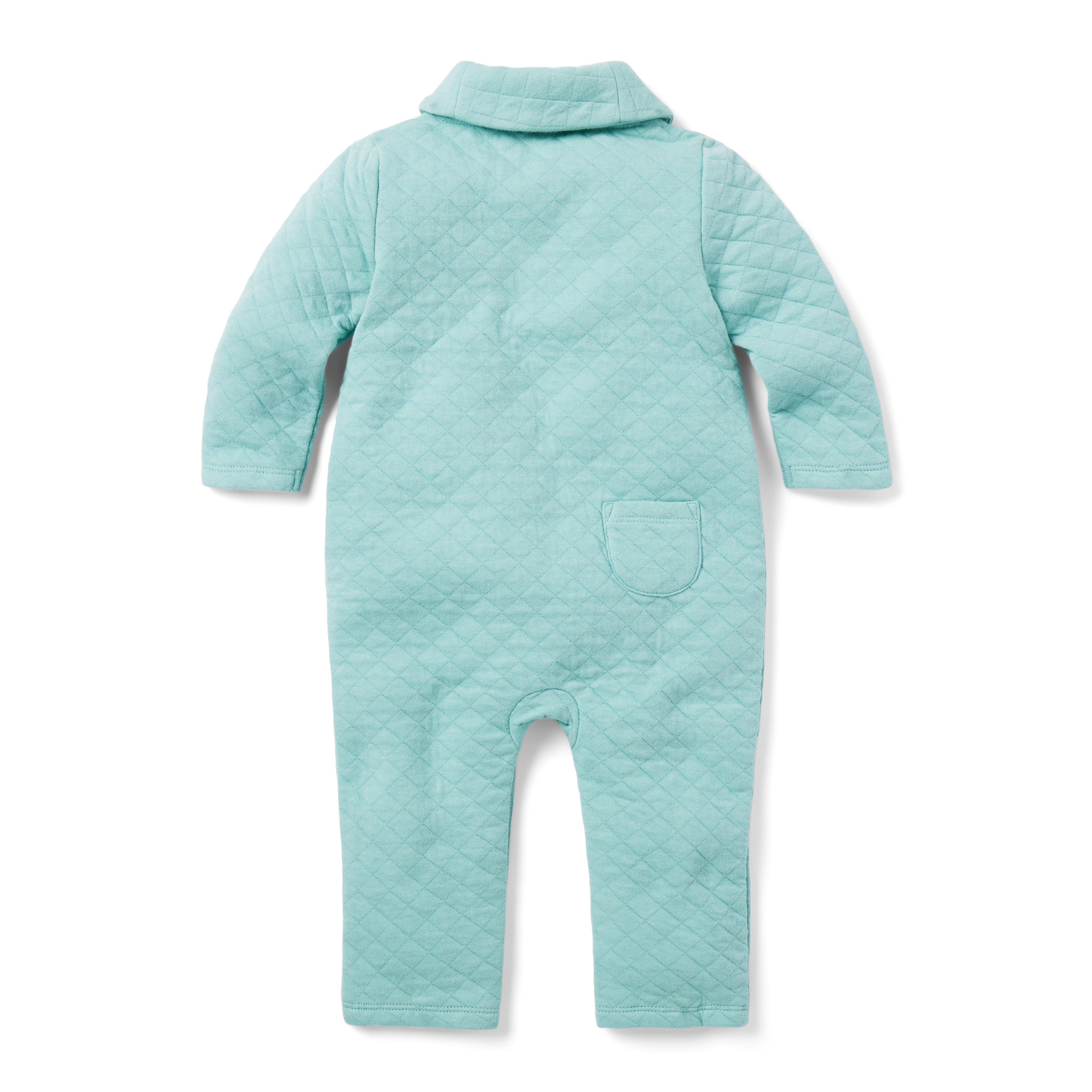 Baby Quilted Shawl Collar One-Piece image number 3
