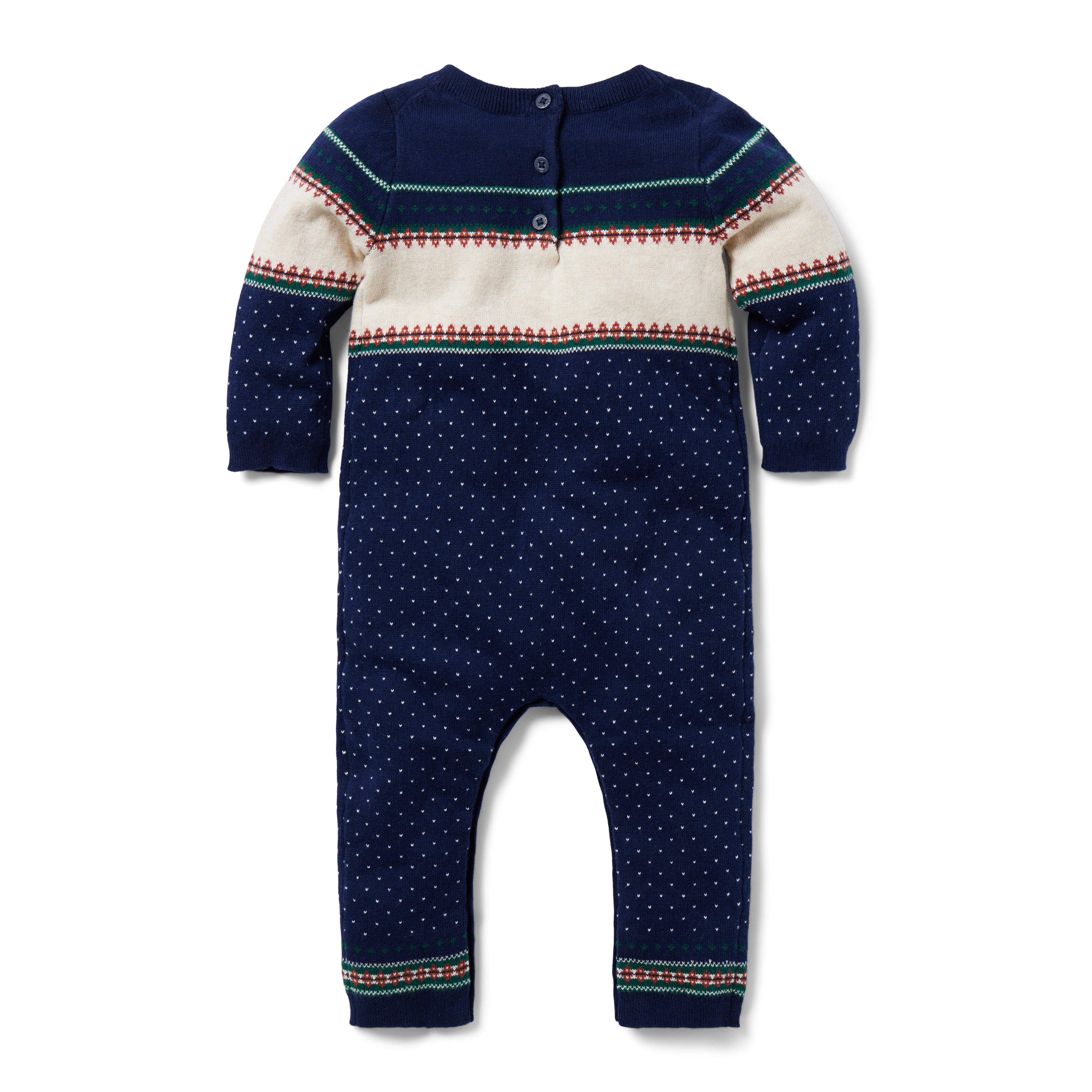 Baby Horse Fair Isle One-Piece image number 2