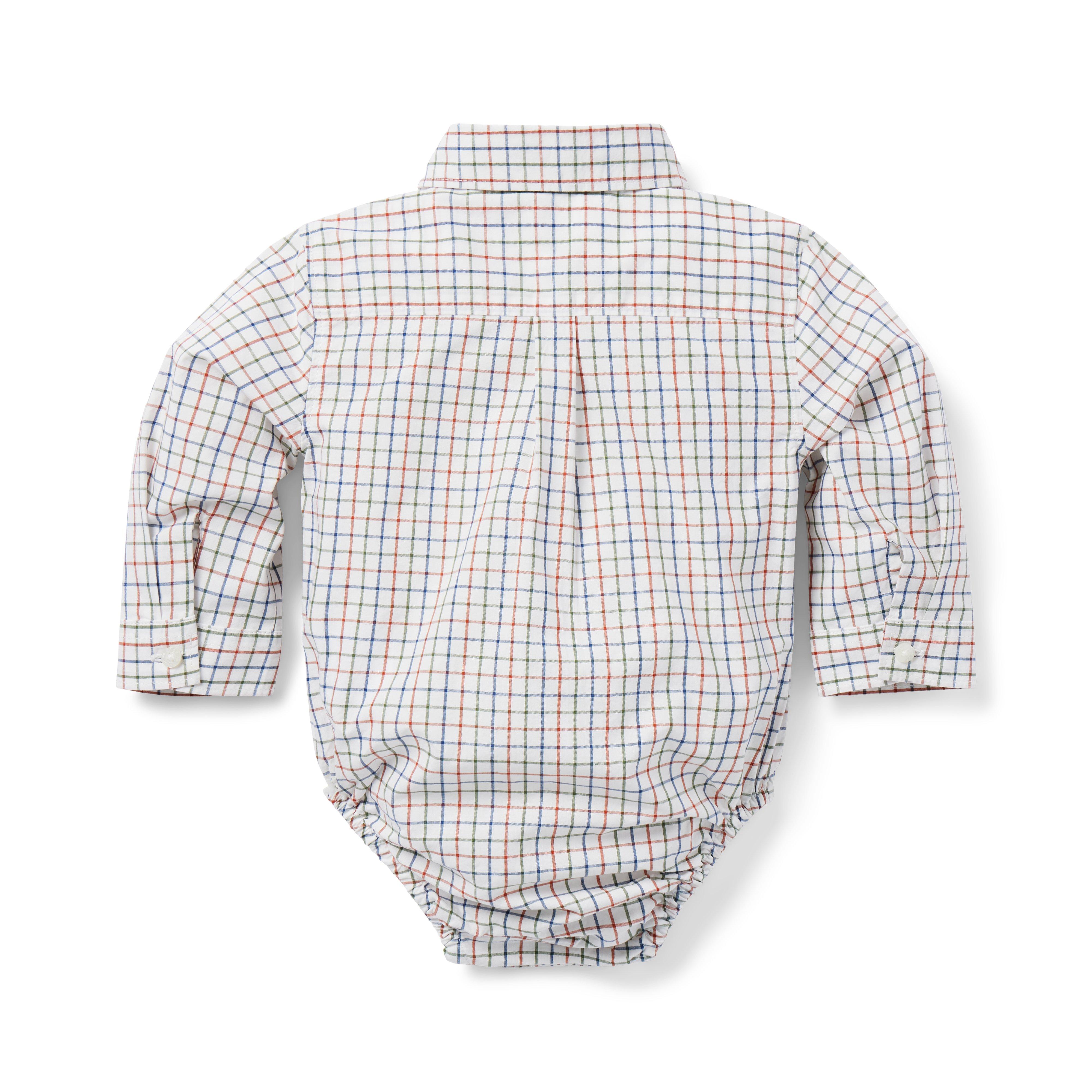 Baby Tattersall Poplin Bodysuit image number 2