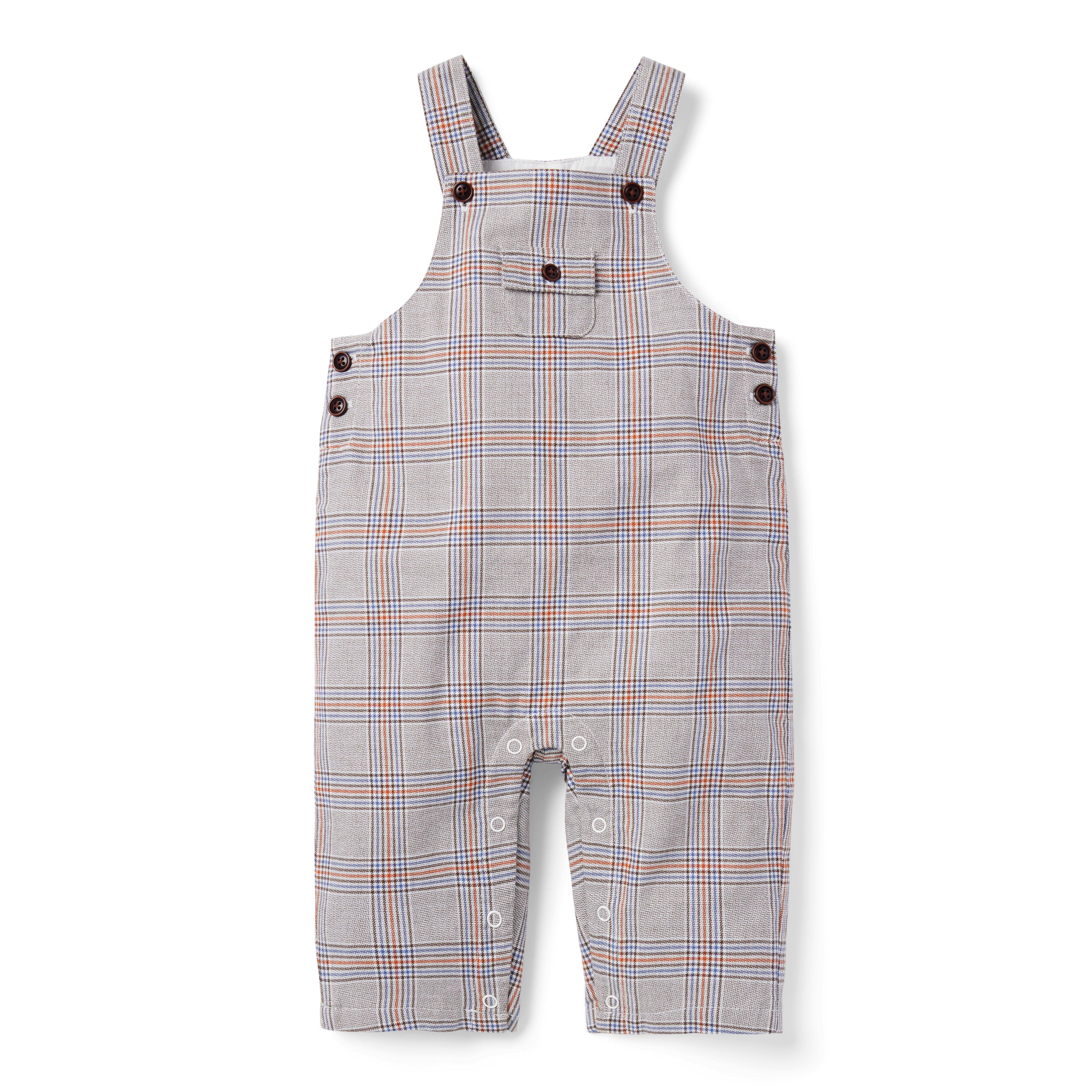 The Plaid City Baby Overall