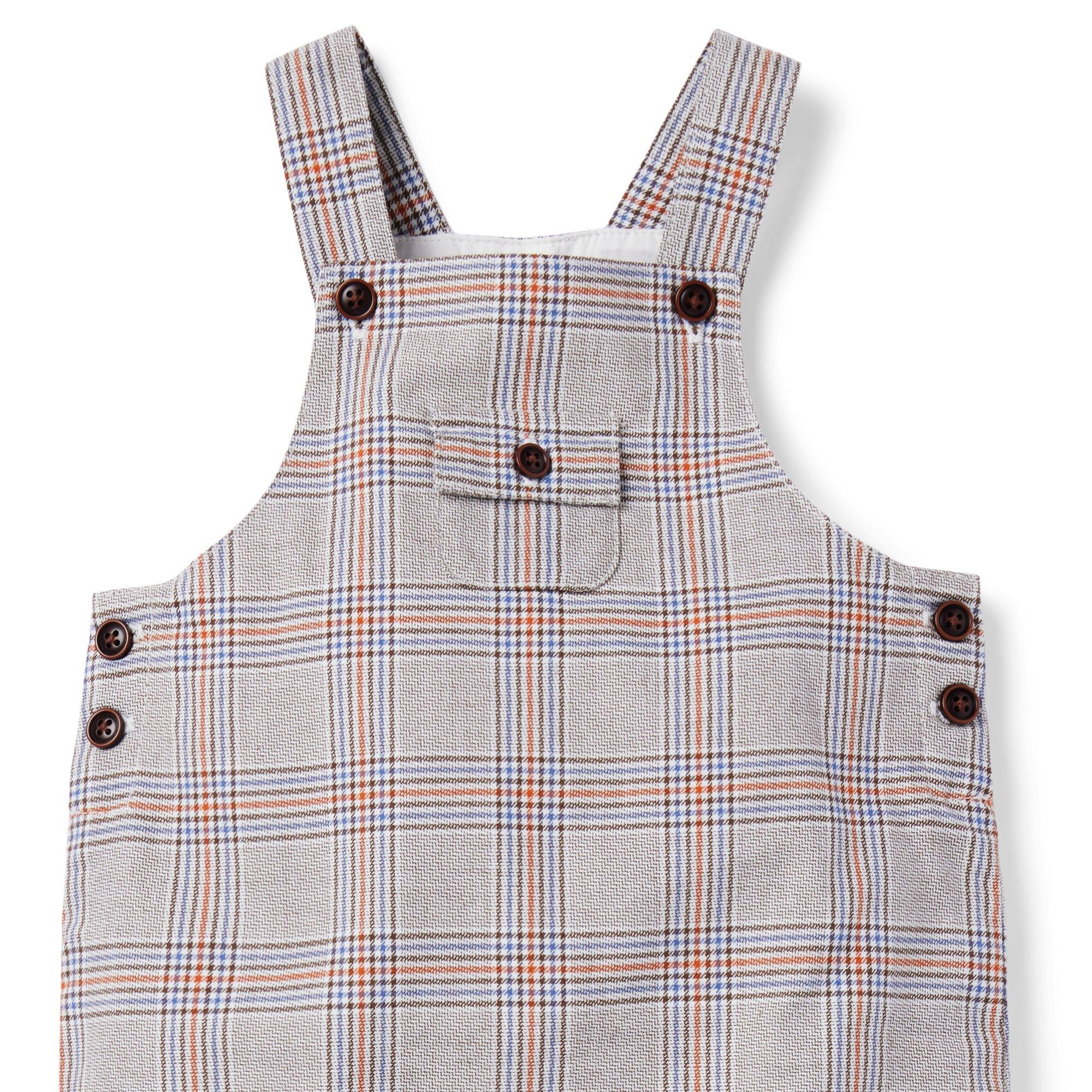 The Plaid City Baby Overall image number 3