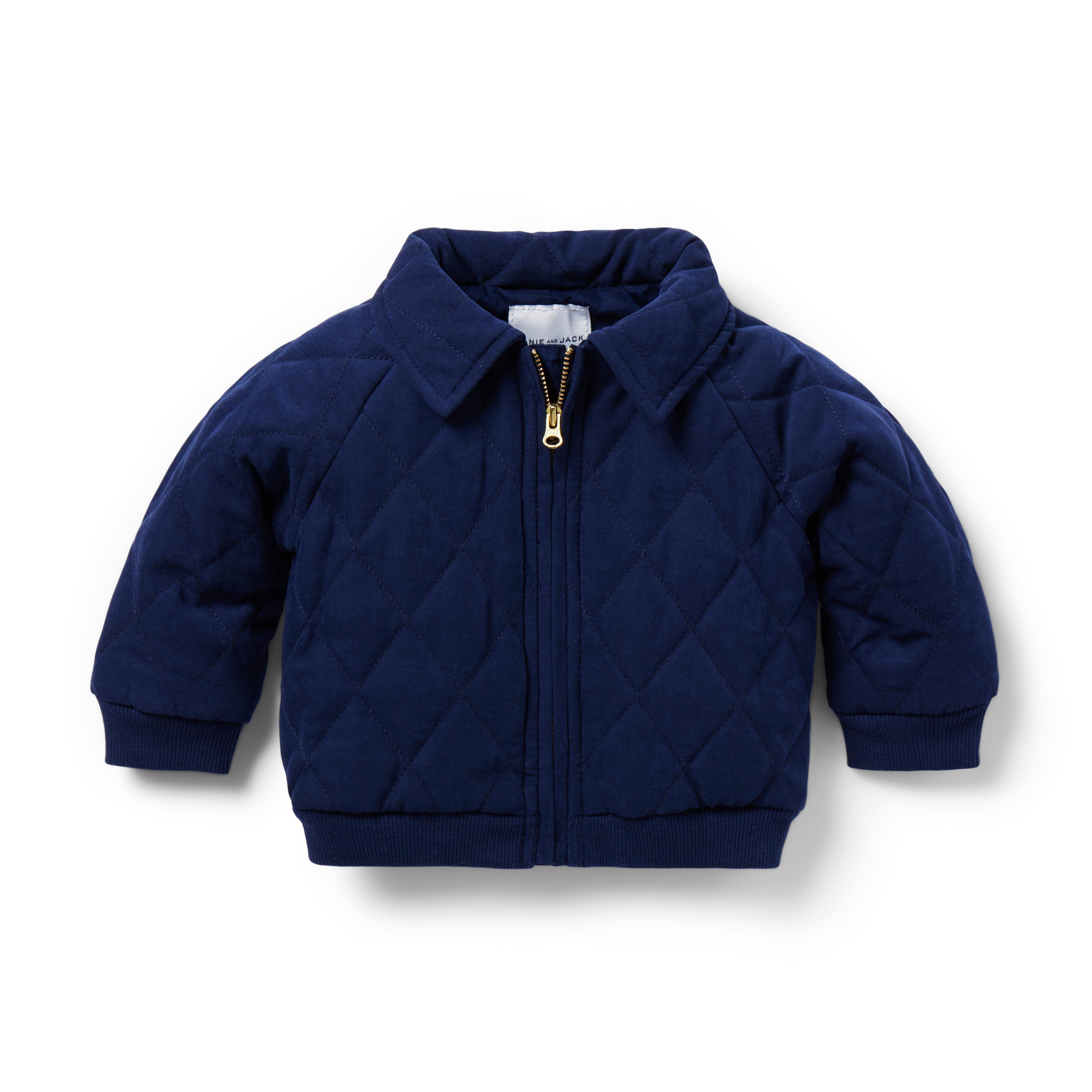 Newborn Merchant Marine Baby Quilted Bomber Jacket by Janie and Jack