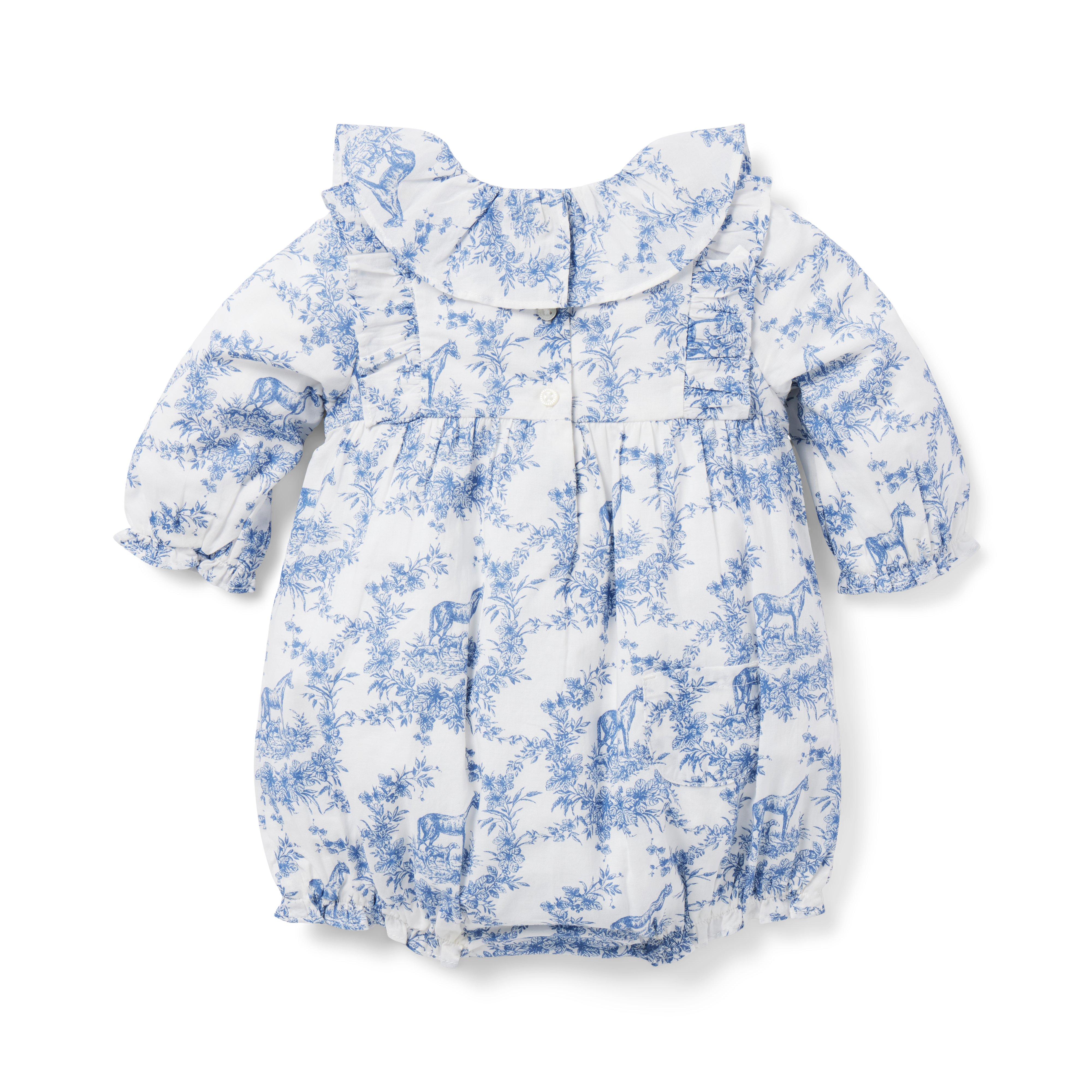 Baby Horse Toile Romper image number 3