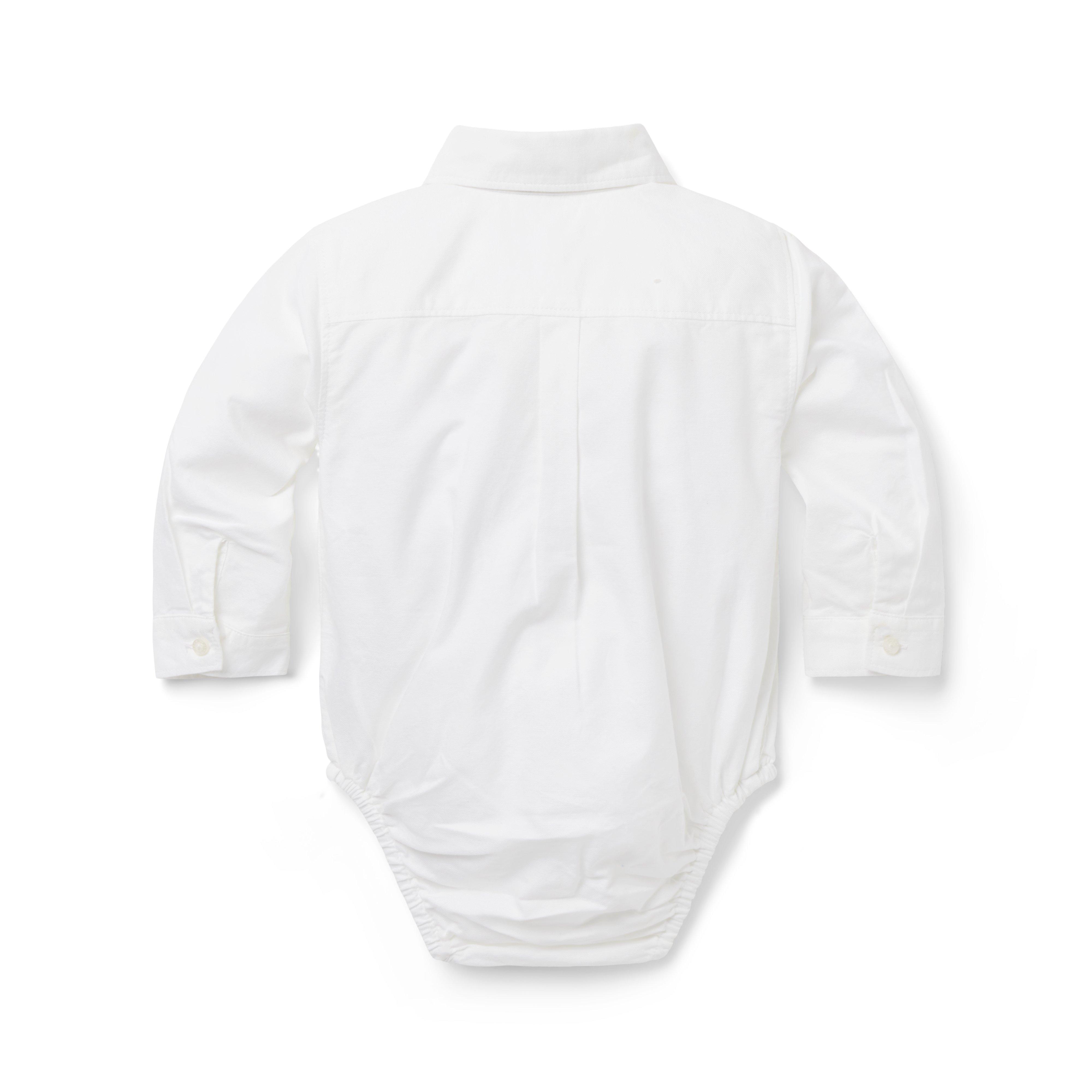 Baby Train Oxford Bodysuit