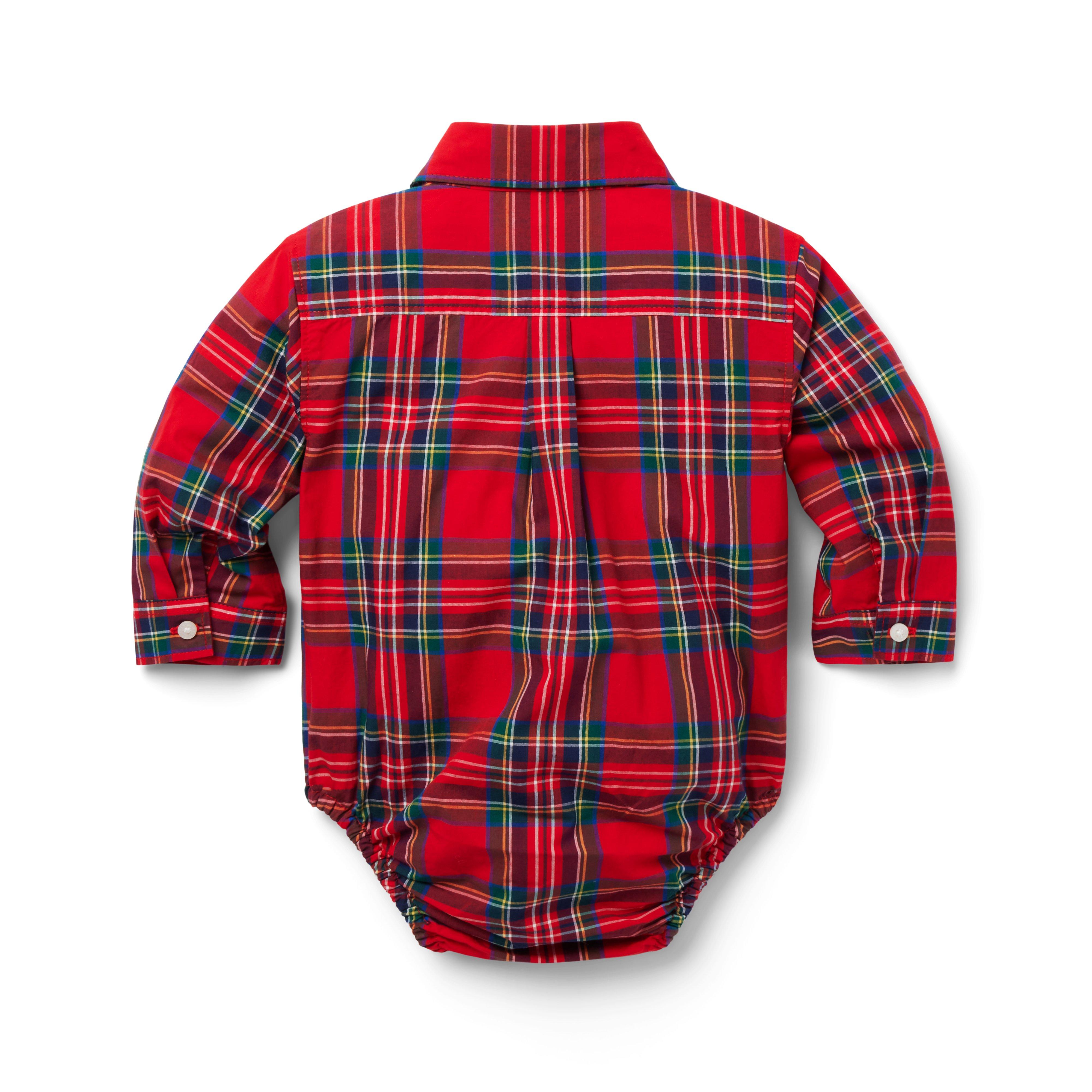 Baby Tartan Poplin Bodysuit image number 1