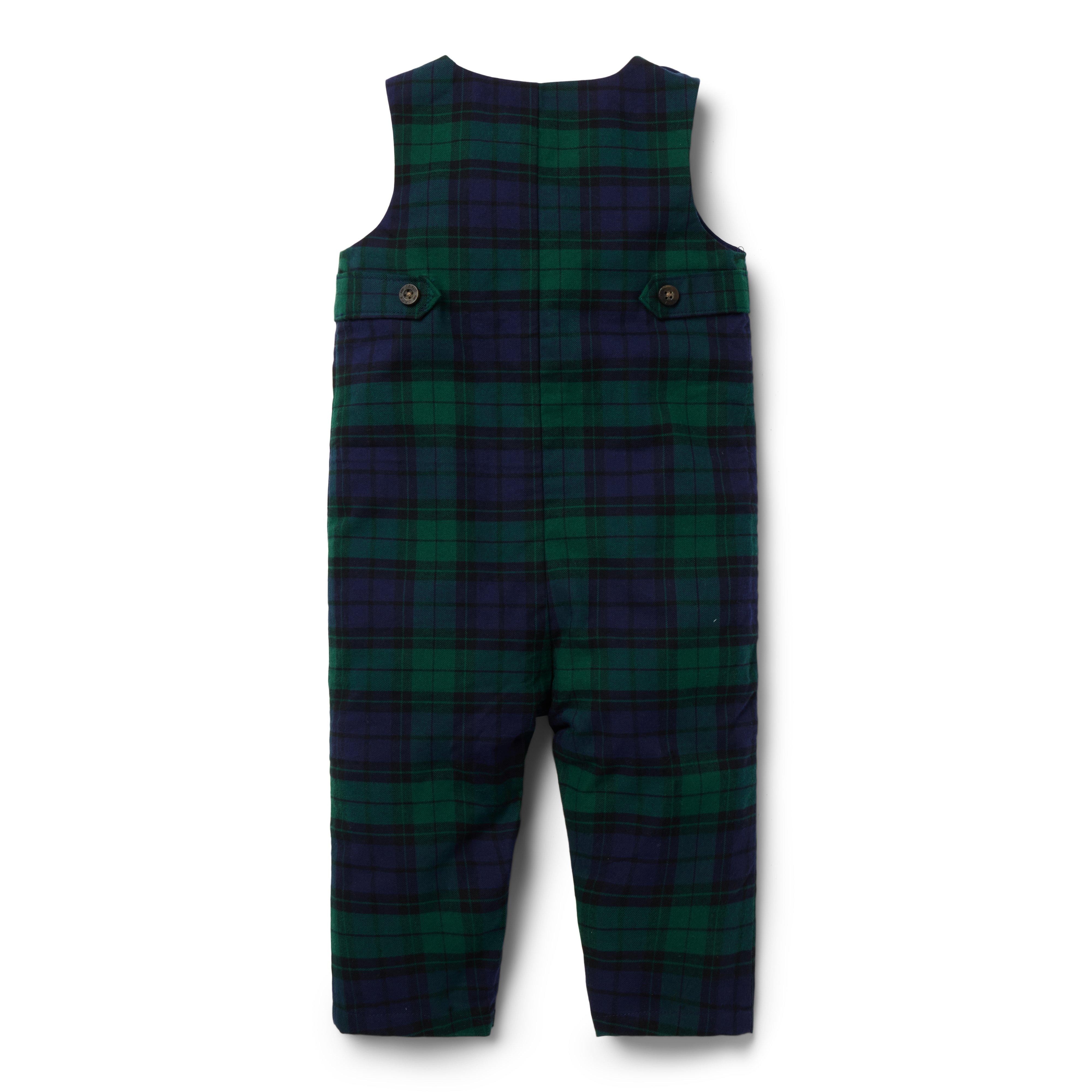 The Tartan Holiday Baby Overall image number 1