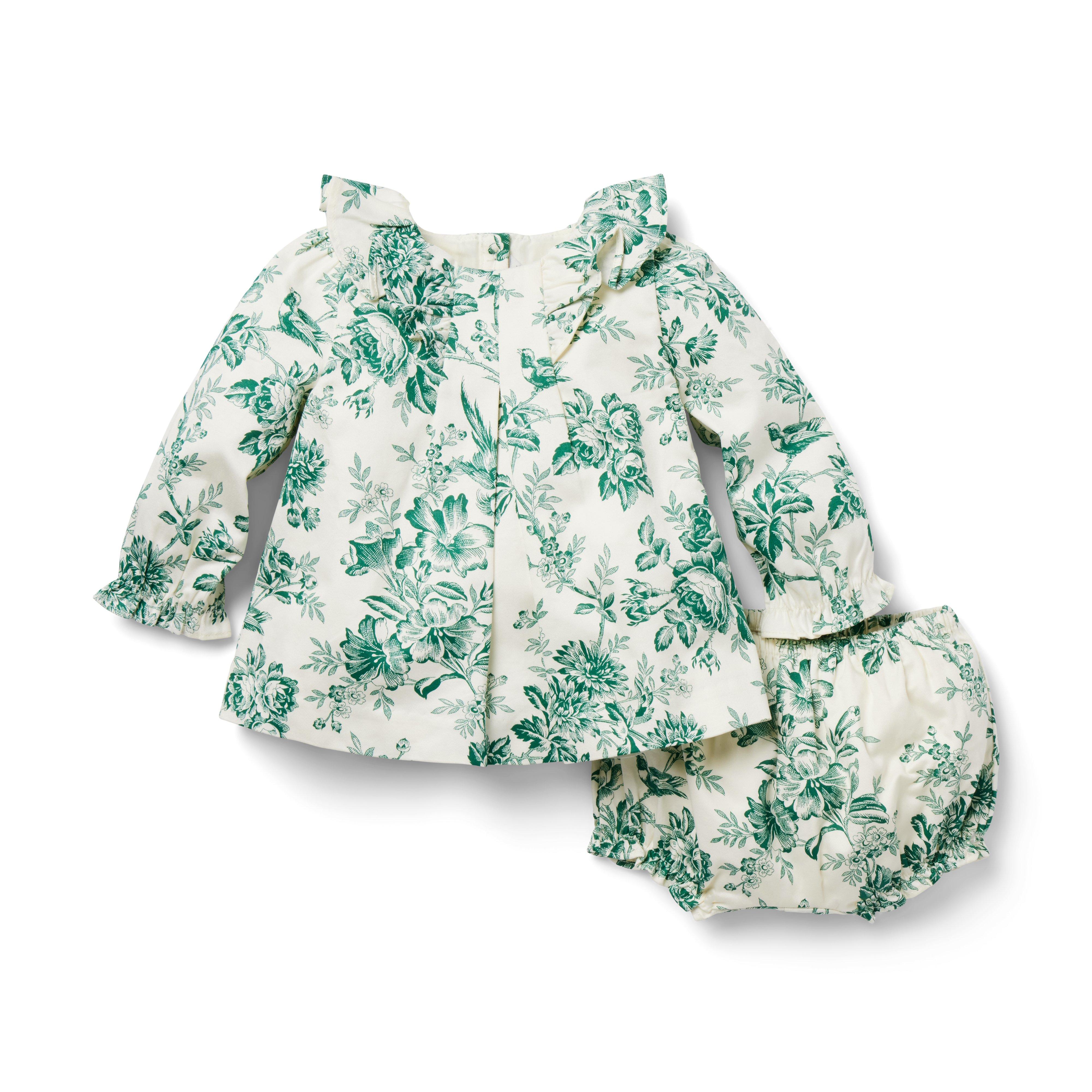 Baby Floral Toile Matching Set