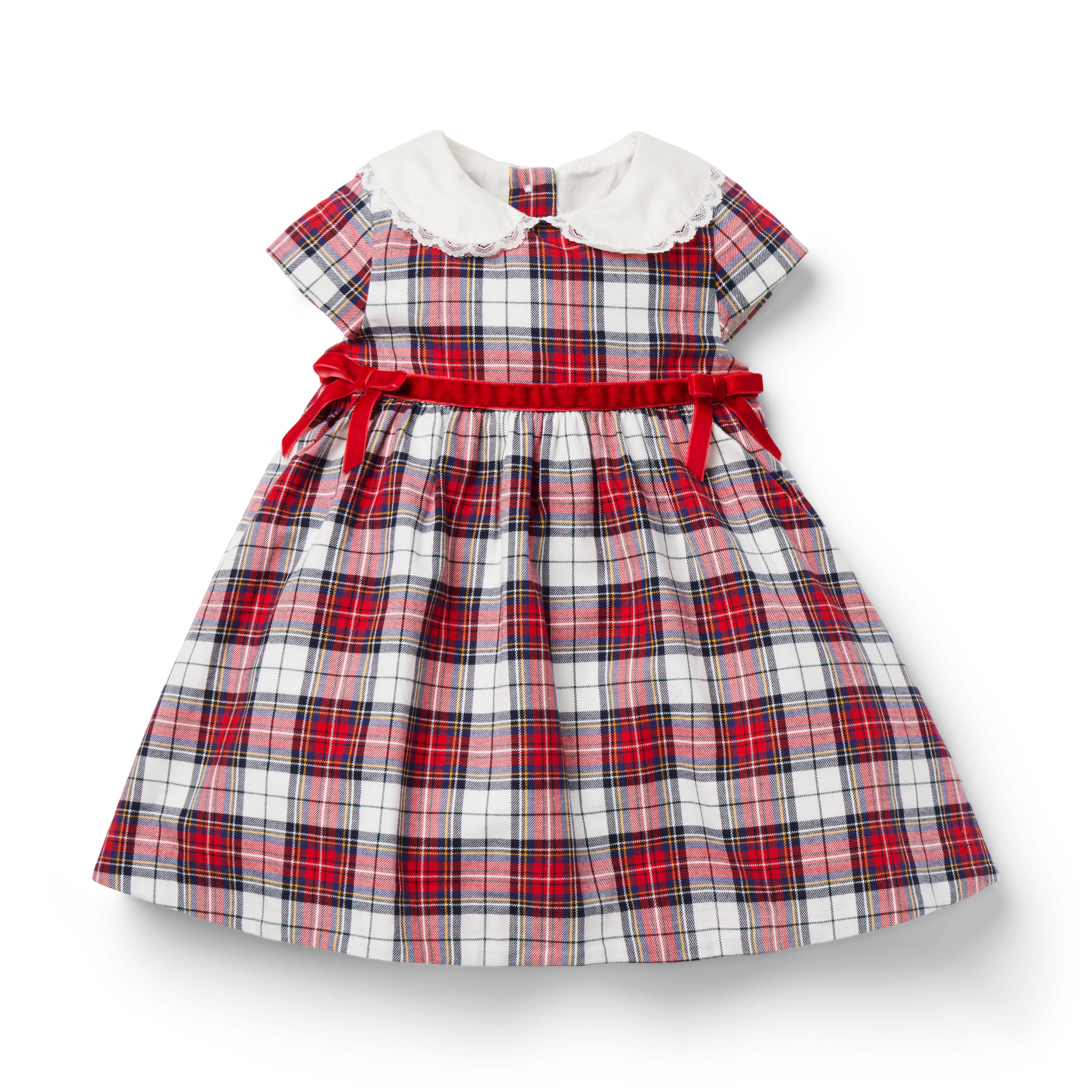 Newborn Bradbury Red Tartan The Holiday Tartan Baby Dress by Janie and Jack