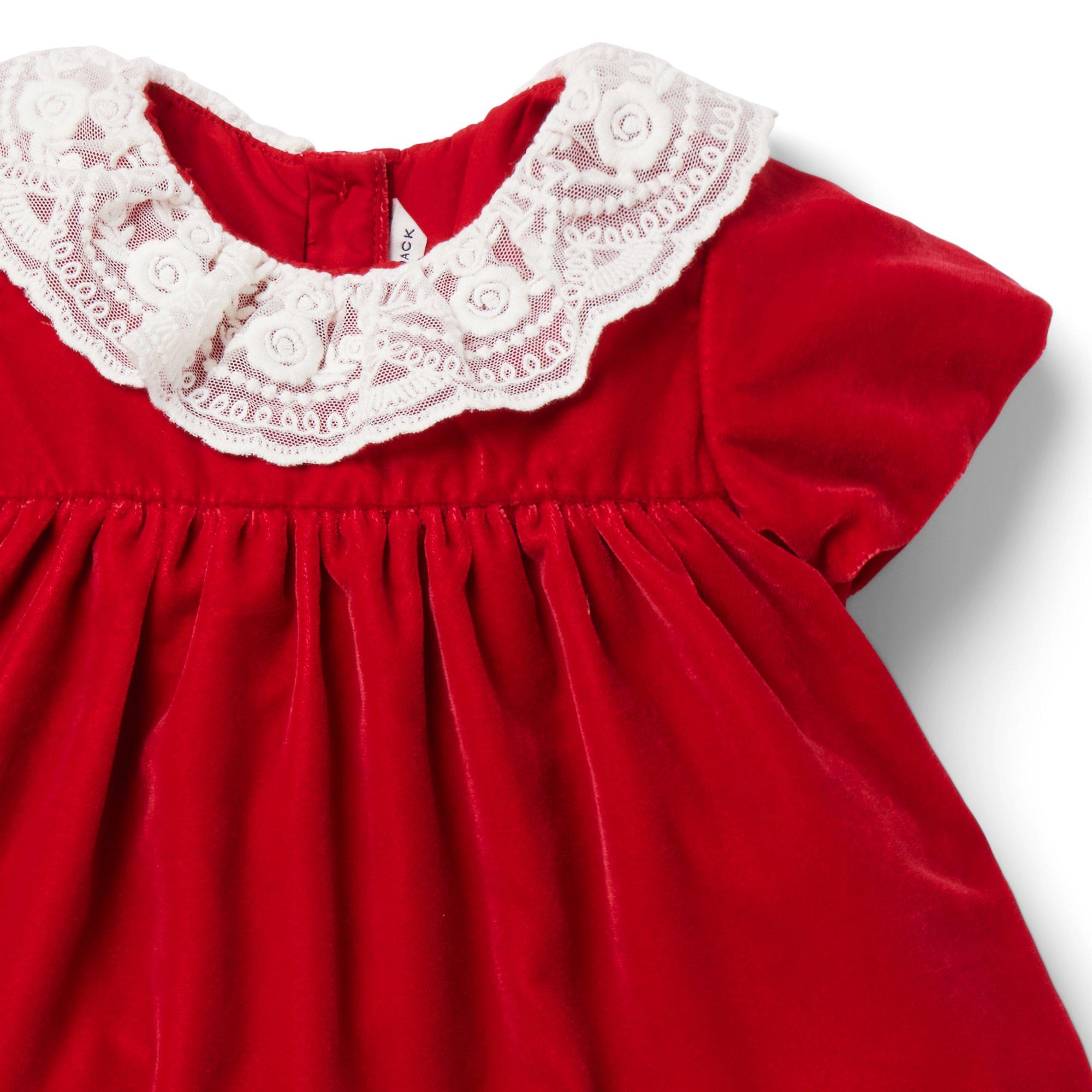 Baby Velvet Collared Dress image number 3