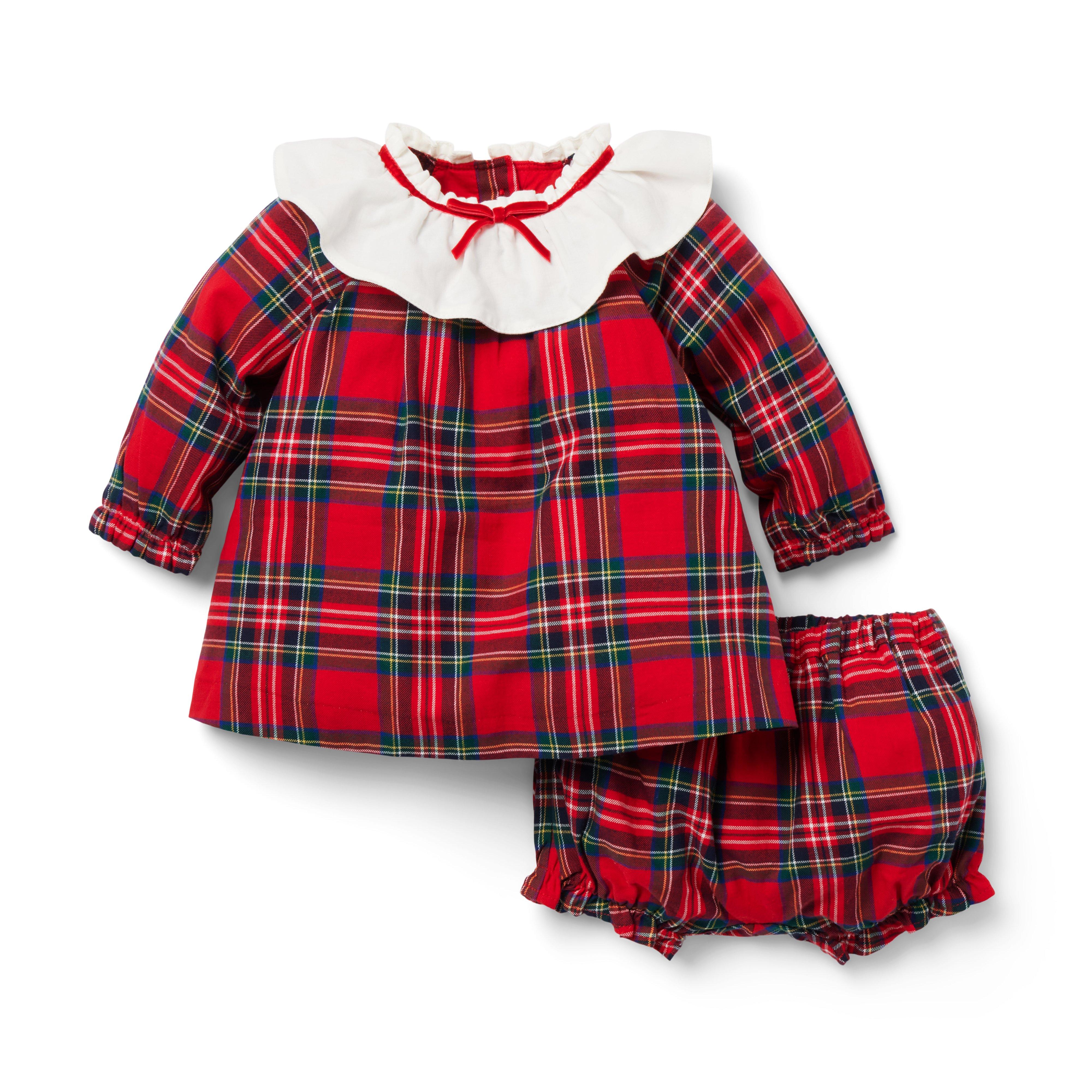 Baby Tartan Collared Matching Set