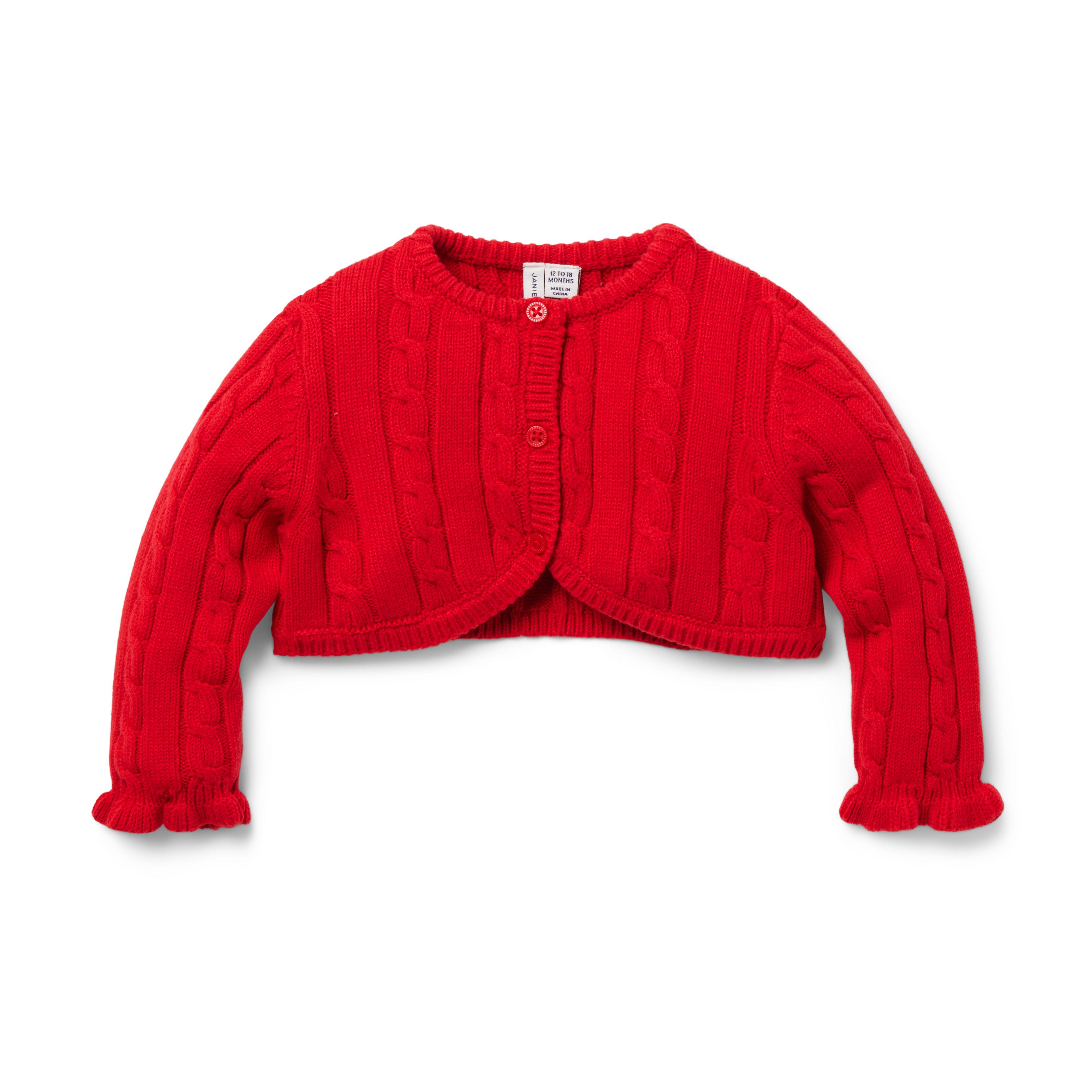 Baby Cable Knit Cropped Cardigan