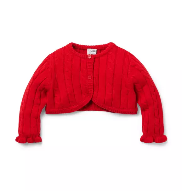 Baby Cable Knit Cropped Cardigan image number 0