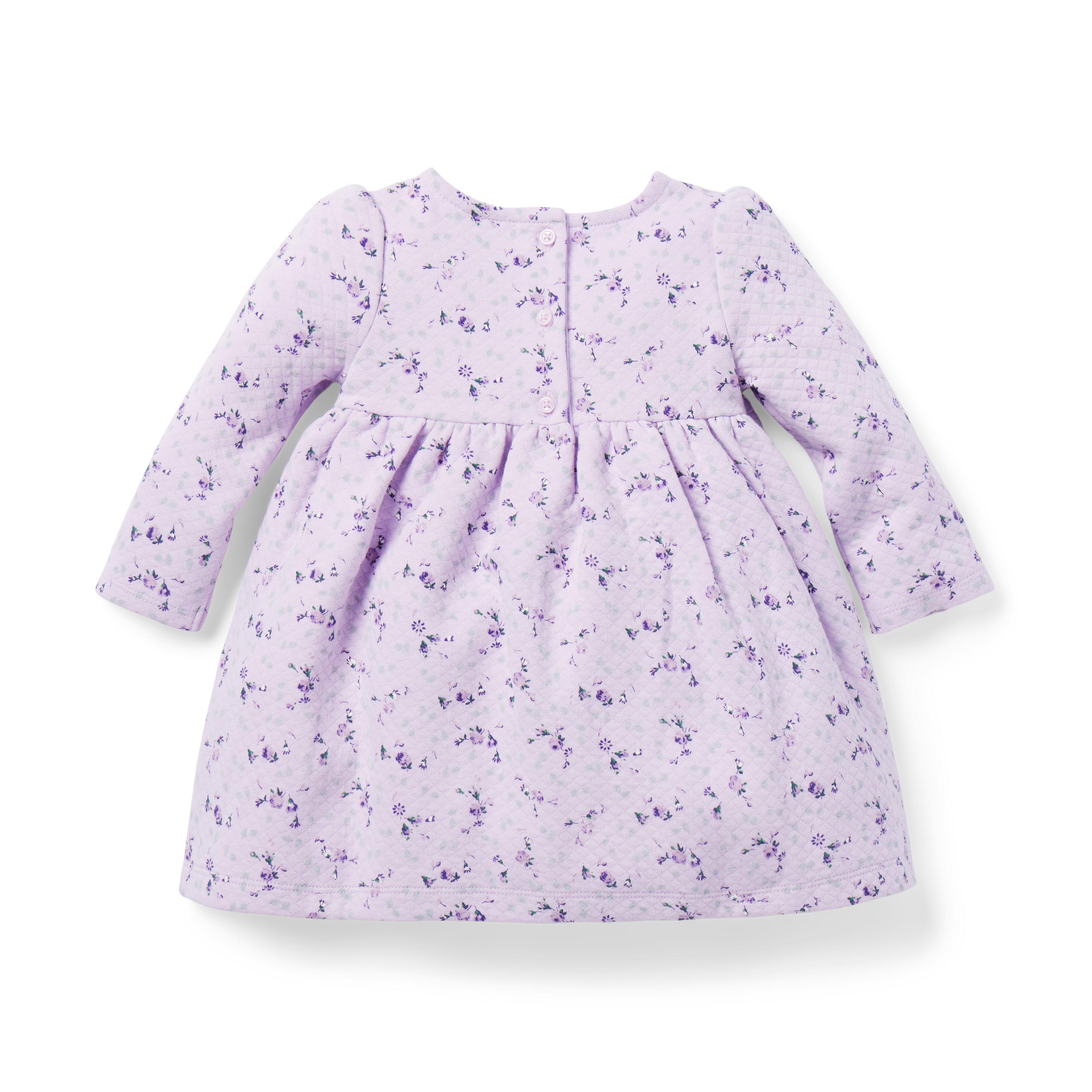 Baby Floral Quilted Bow Dress image number 1