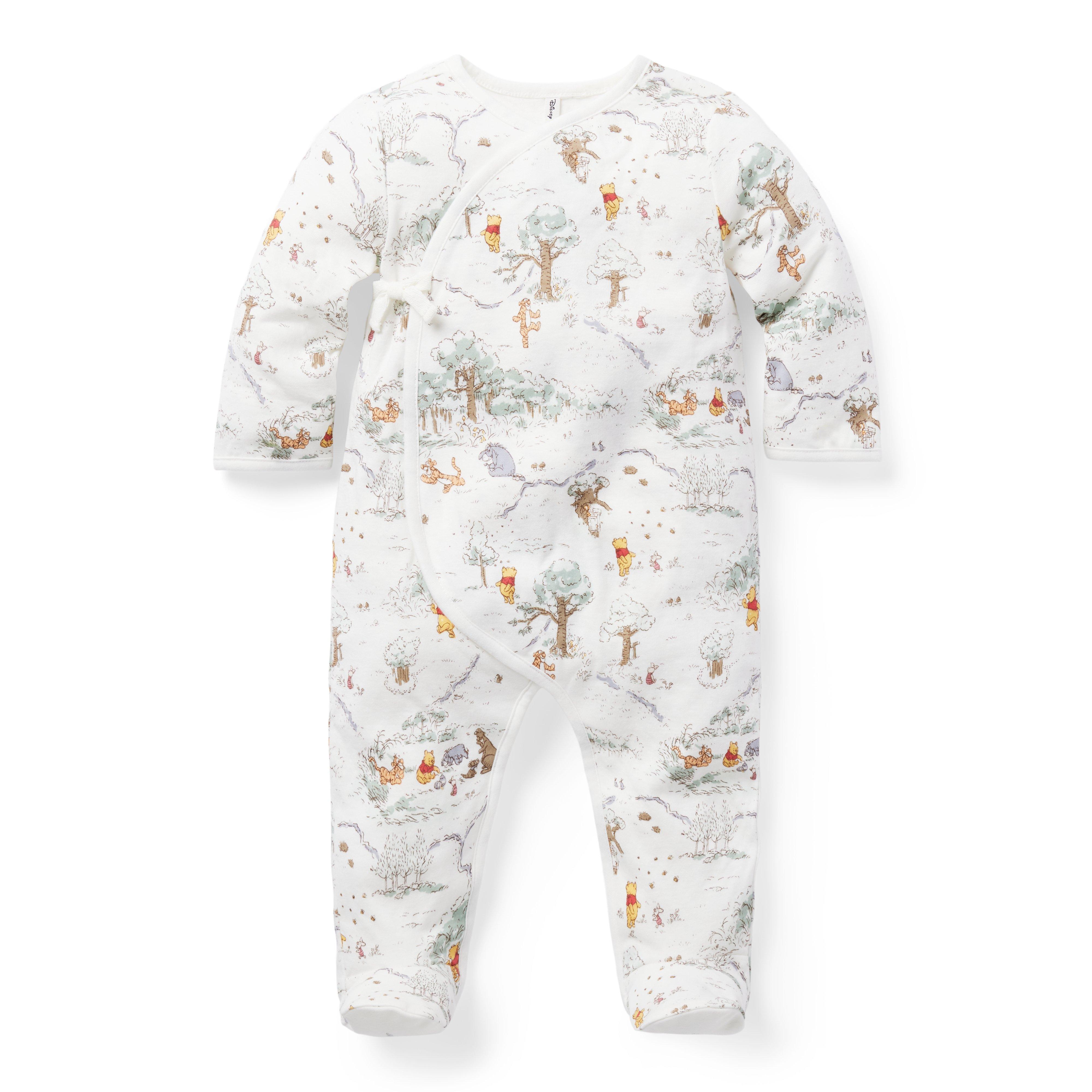 Disney Winnie The Pooh Baby Footed Wrap One-Piece