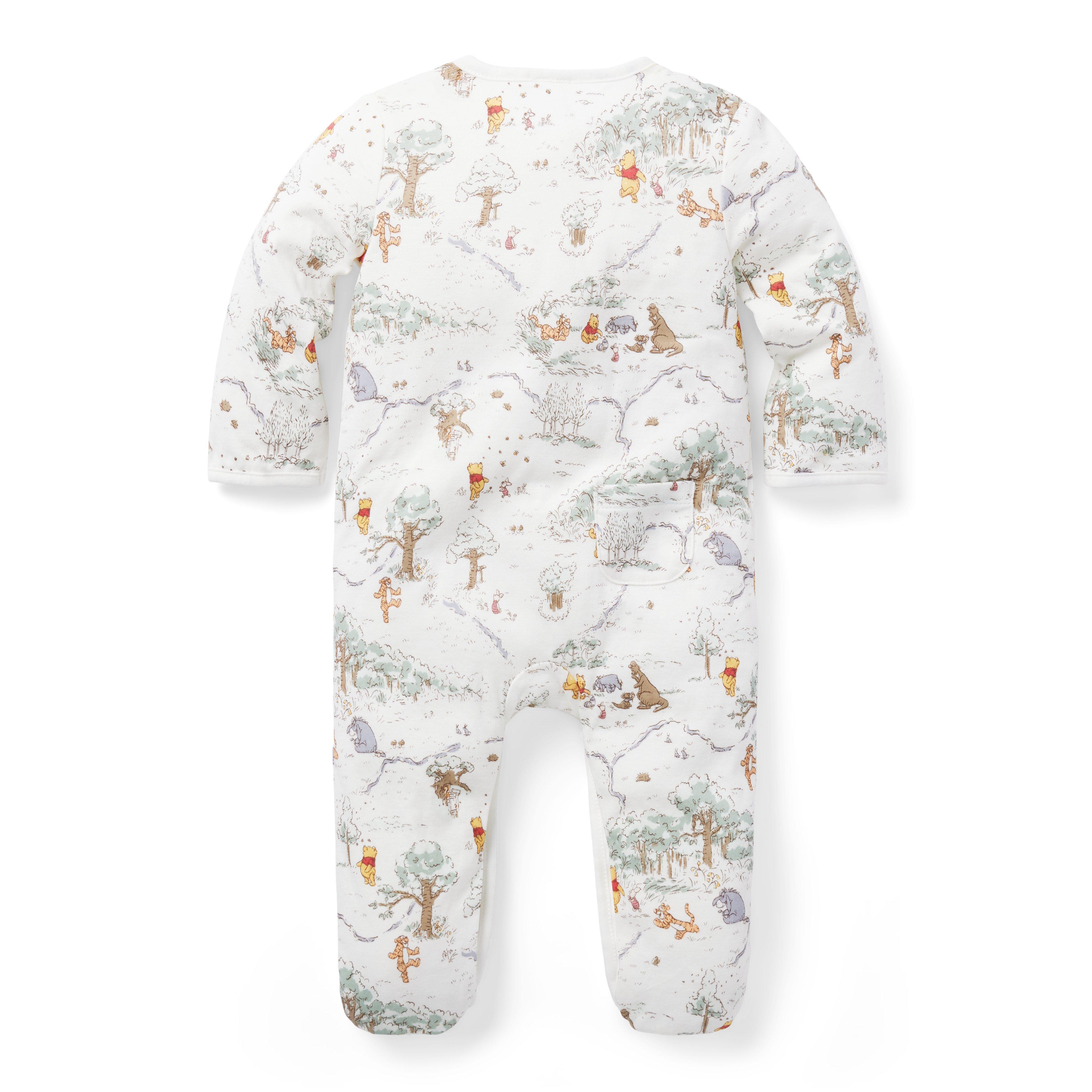 Disney Winnie The Pooh Baby Footed Wrap One-Piece image number 3