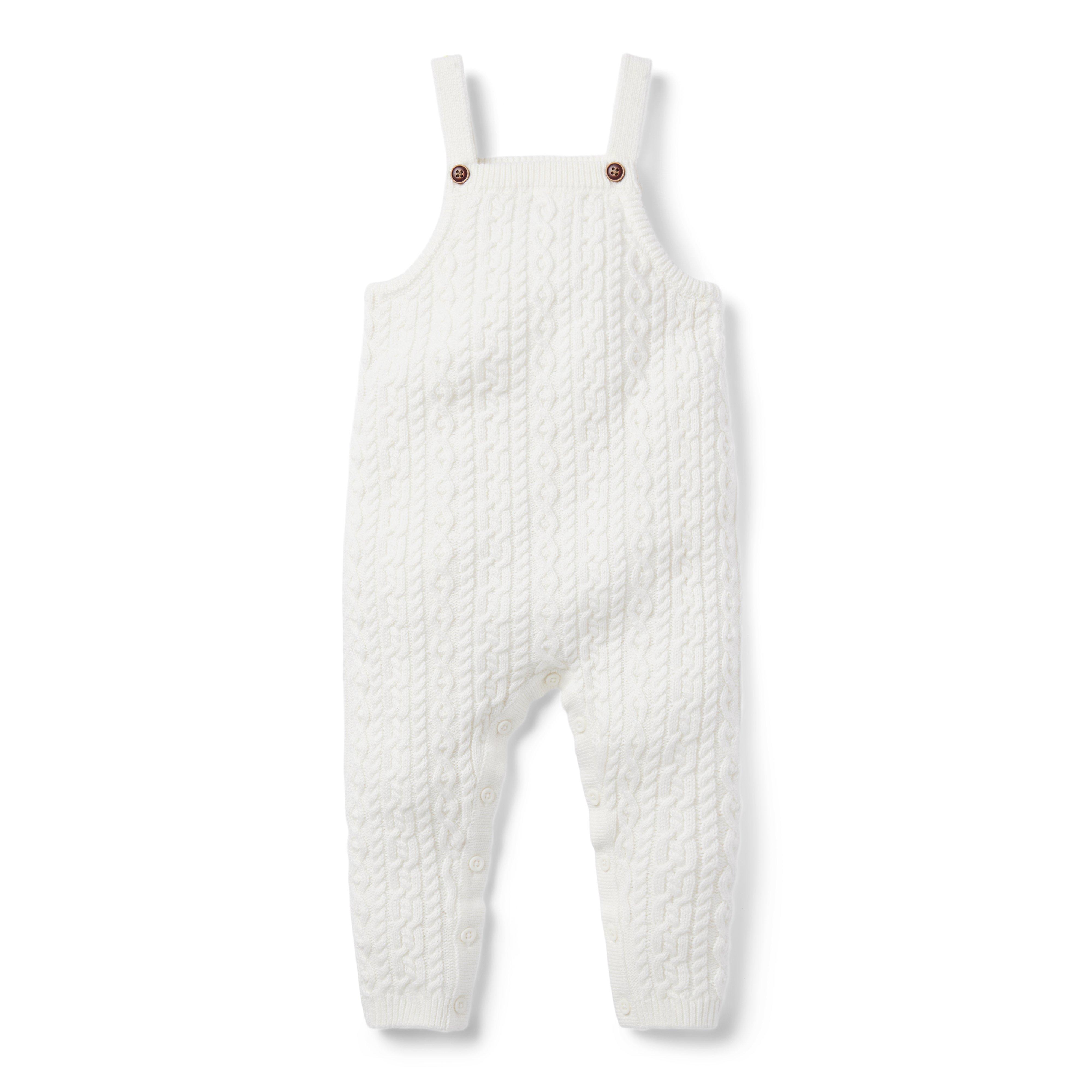 Baby Cable Knit Sweater Overall