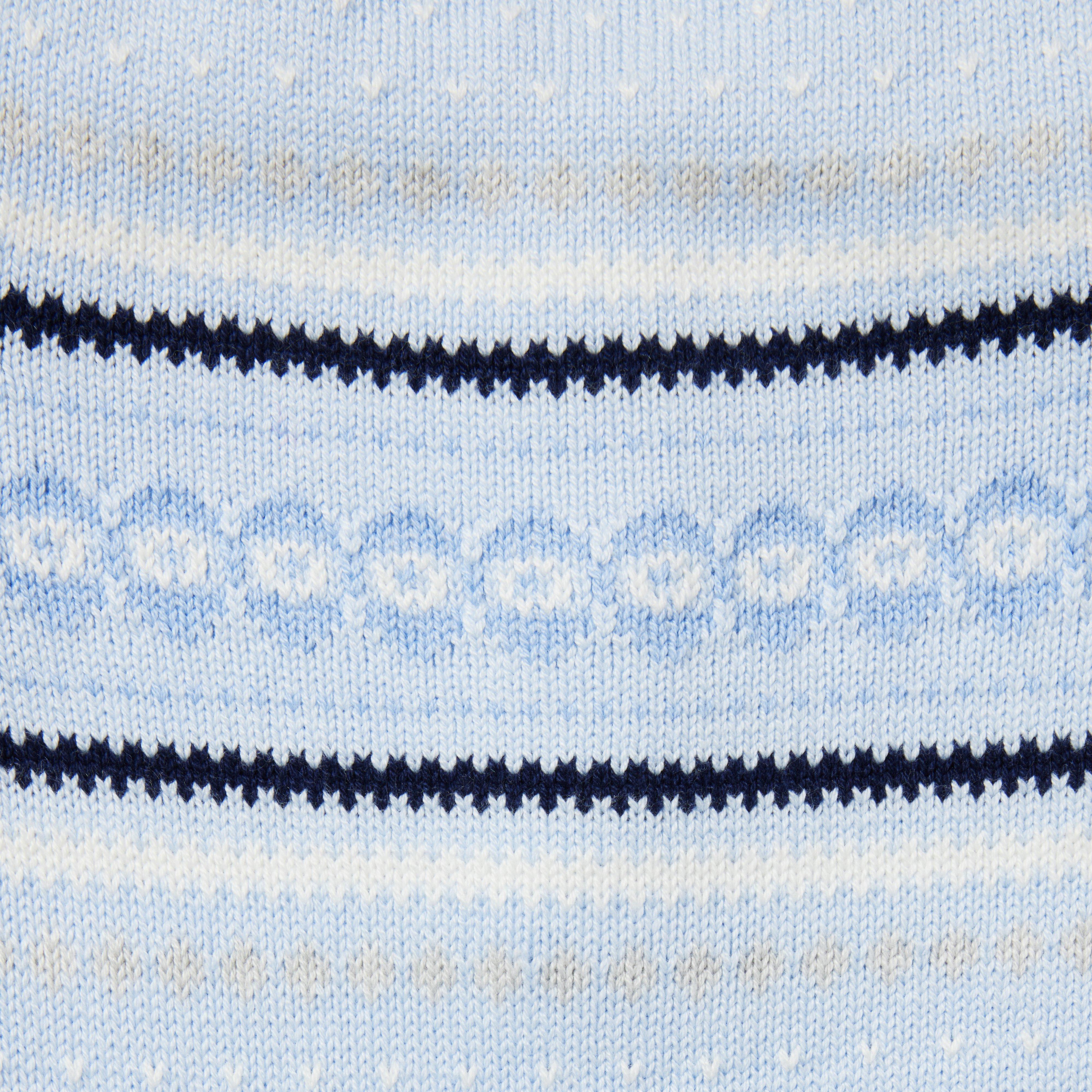 Baby Fair Isle Sweater Collared One-Piece image number 2