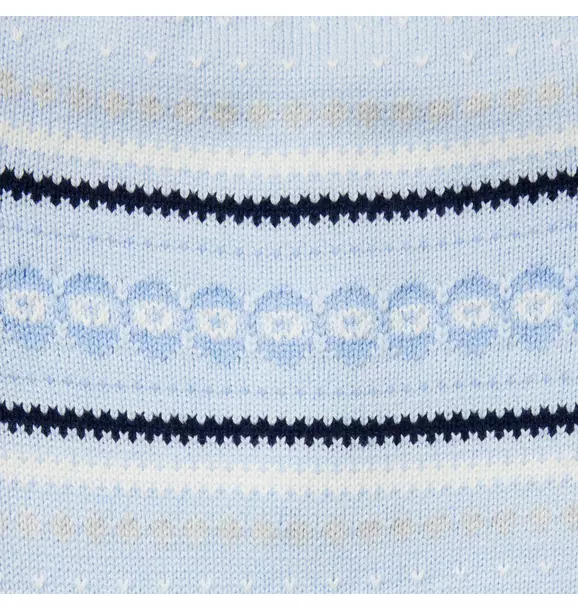 Baby Fair Isle Sweater Collared One-Piece image number 2