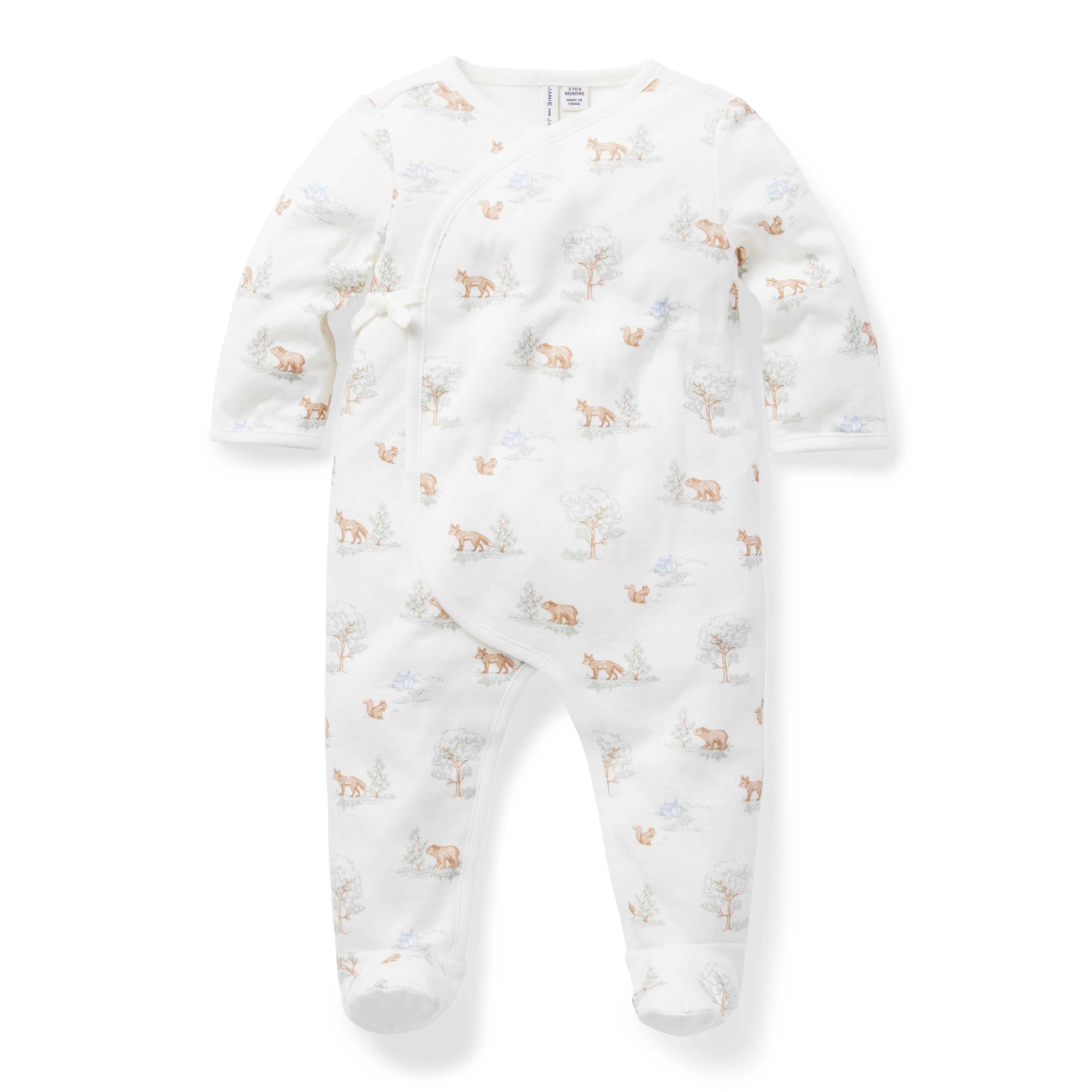 Baby Woodland Footed One-Piece image number 0